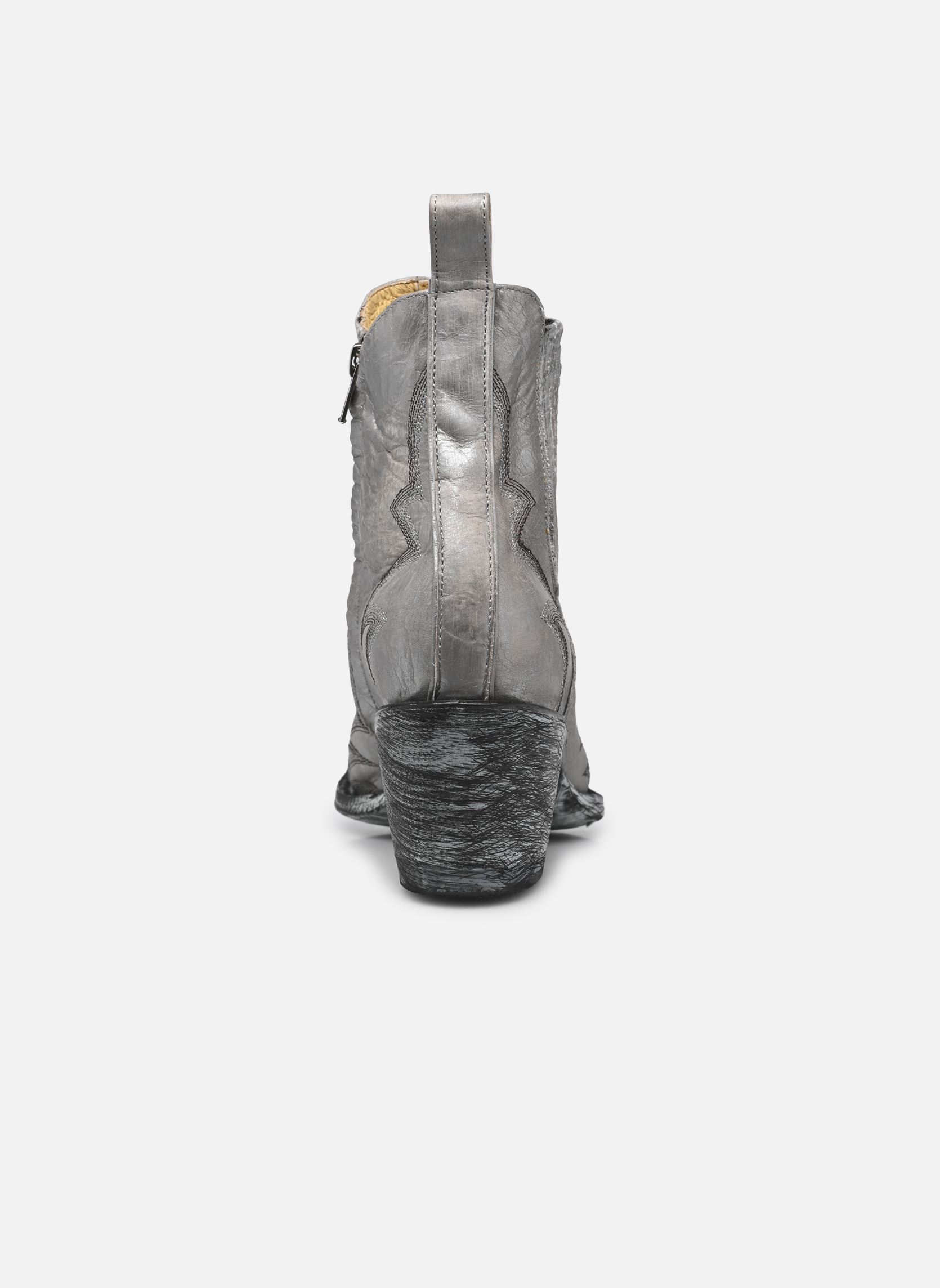 Bottines santiags Fury femme argent Mexicana Bottines santiags Fury femme argent NACAR METALLIC