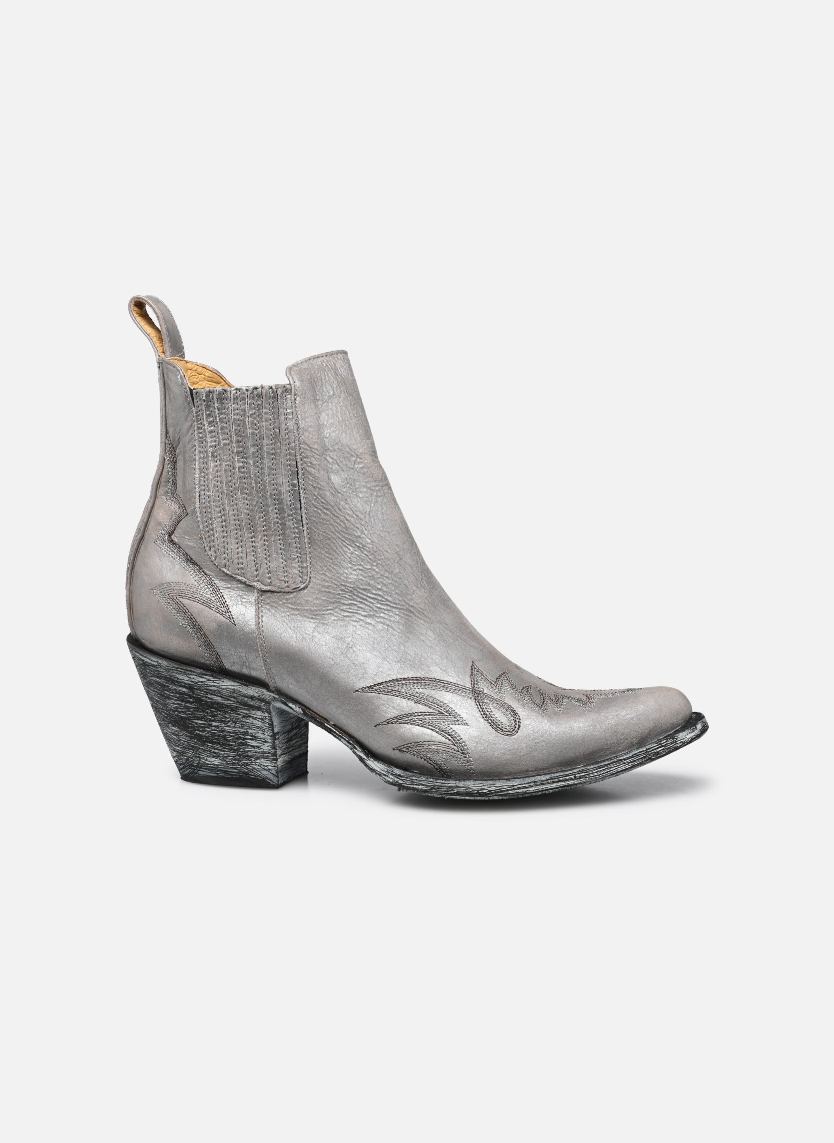 Bottines santiags Fury femme argent Mexicana Bottines santiags Fury femme argent NACAR METALLIC