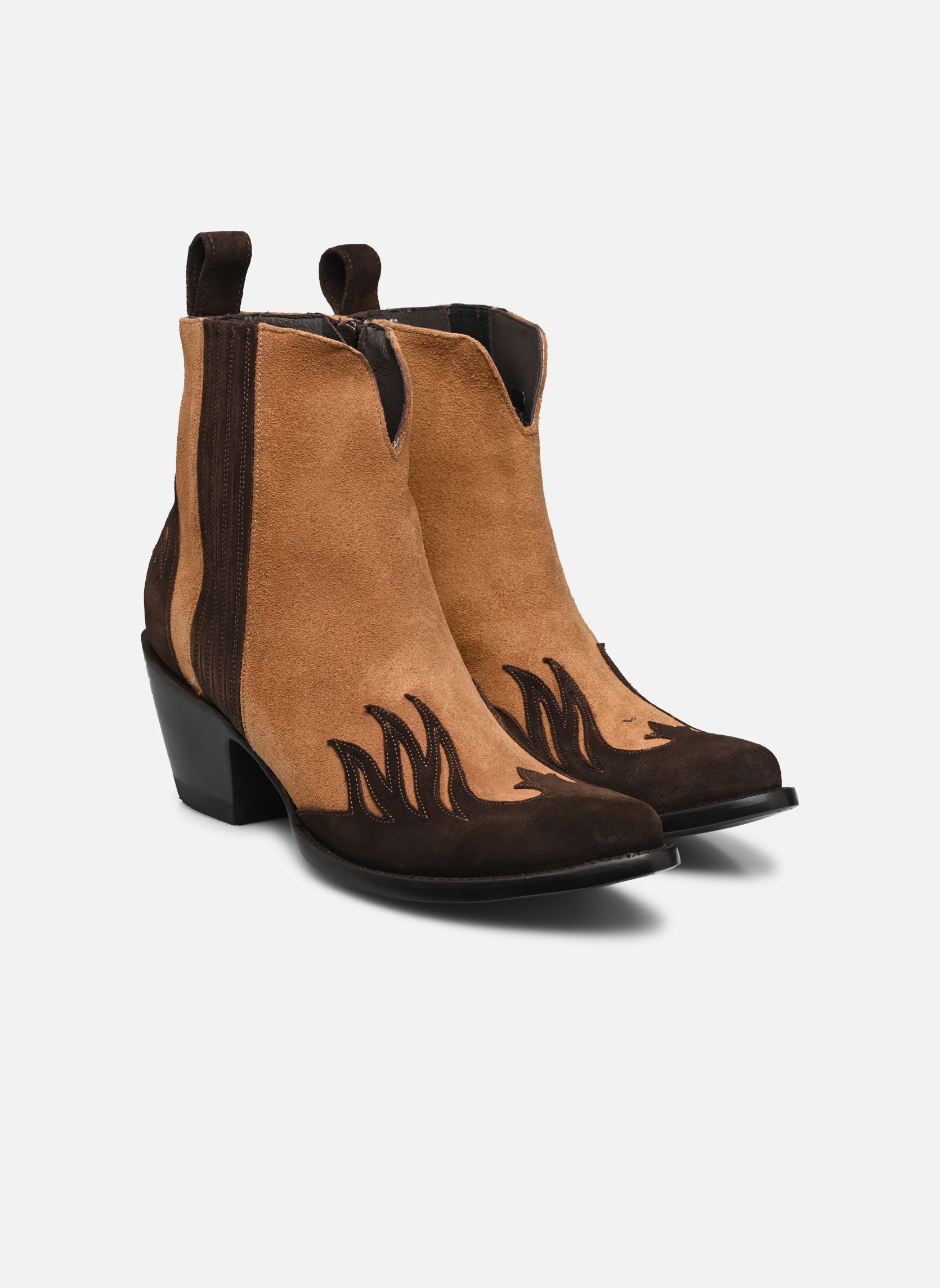 Stivaletti western Infierno donna marrone Mexicana Stivaletti western Infierno donna marrone SUEDE OCRE