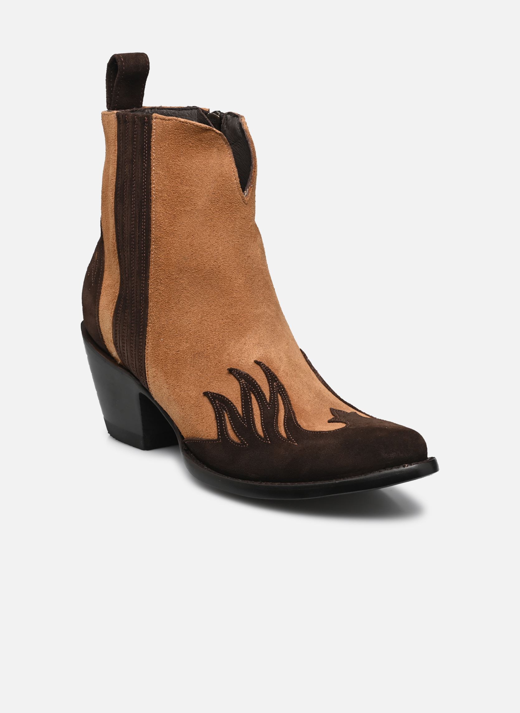 Stivaletti western Infierno donna marrone Mexicana Stivaletti western Infierno donna marrone SUEDE OCRE