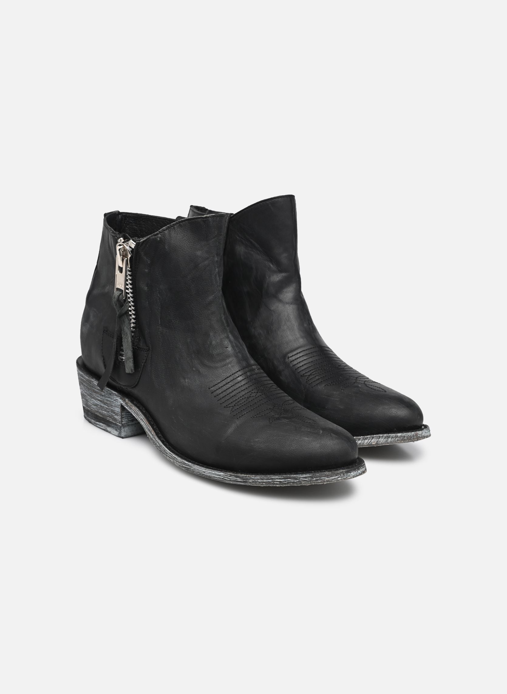 Stivaletti western Tasmania donna nero Mexicana Stivaletti western Tasmania donna nero BLACK