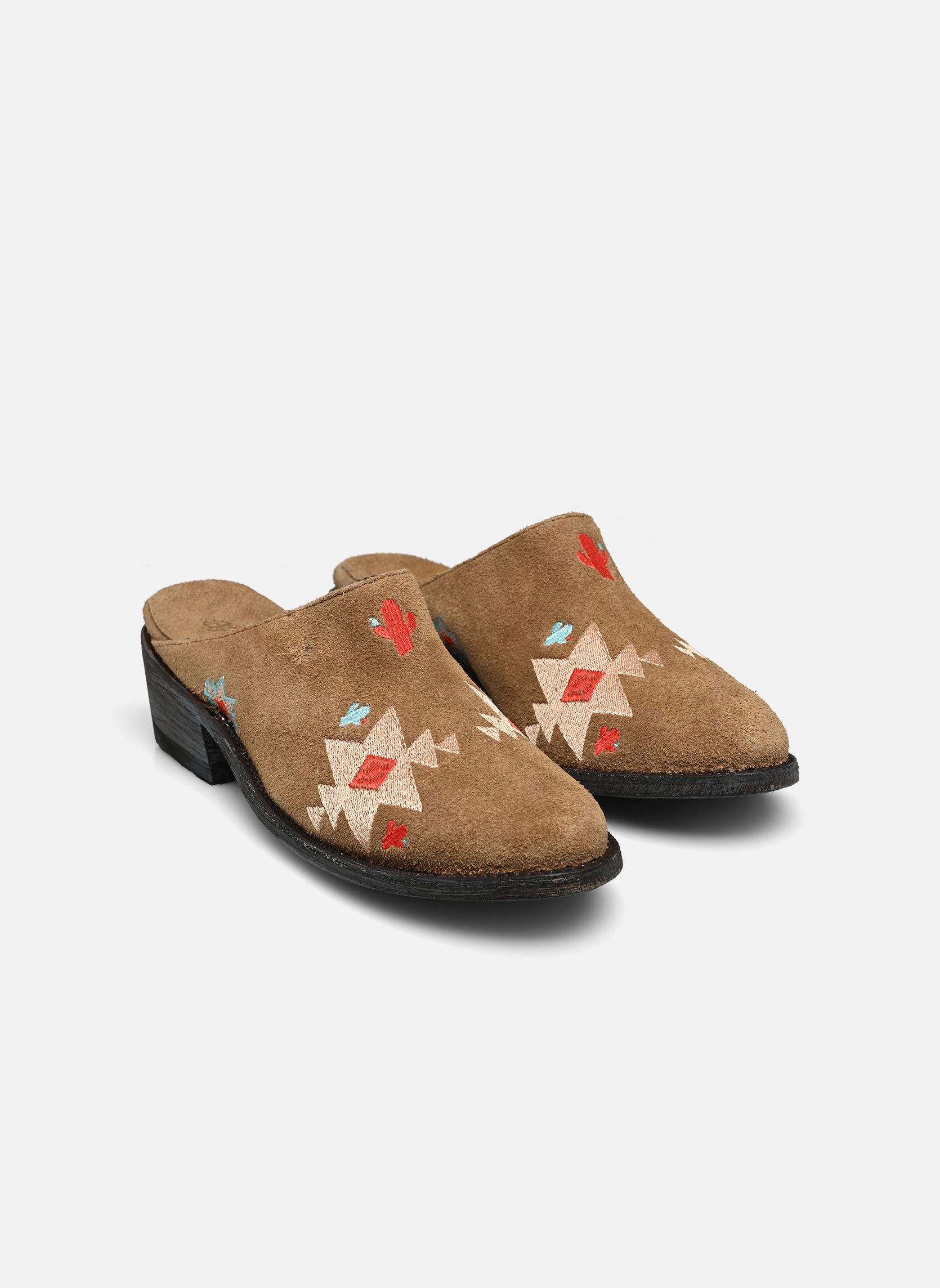 Muilen en klompen Vallarta dames bruin Mexicana Muilen en klompen Vallarta dames bruin TAN SUEDE