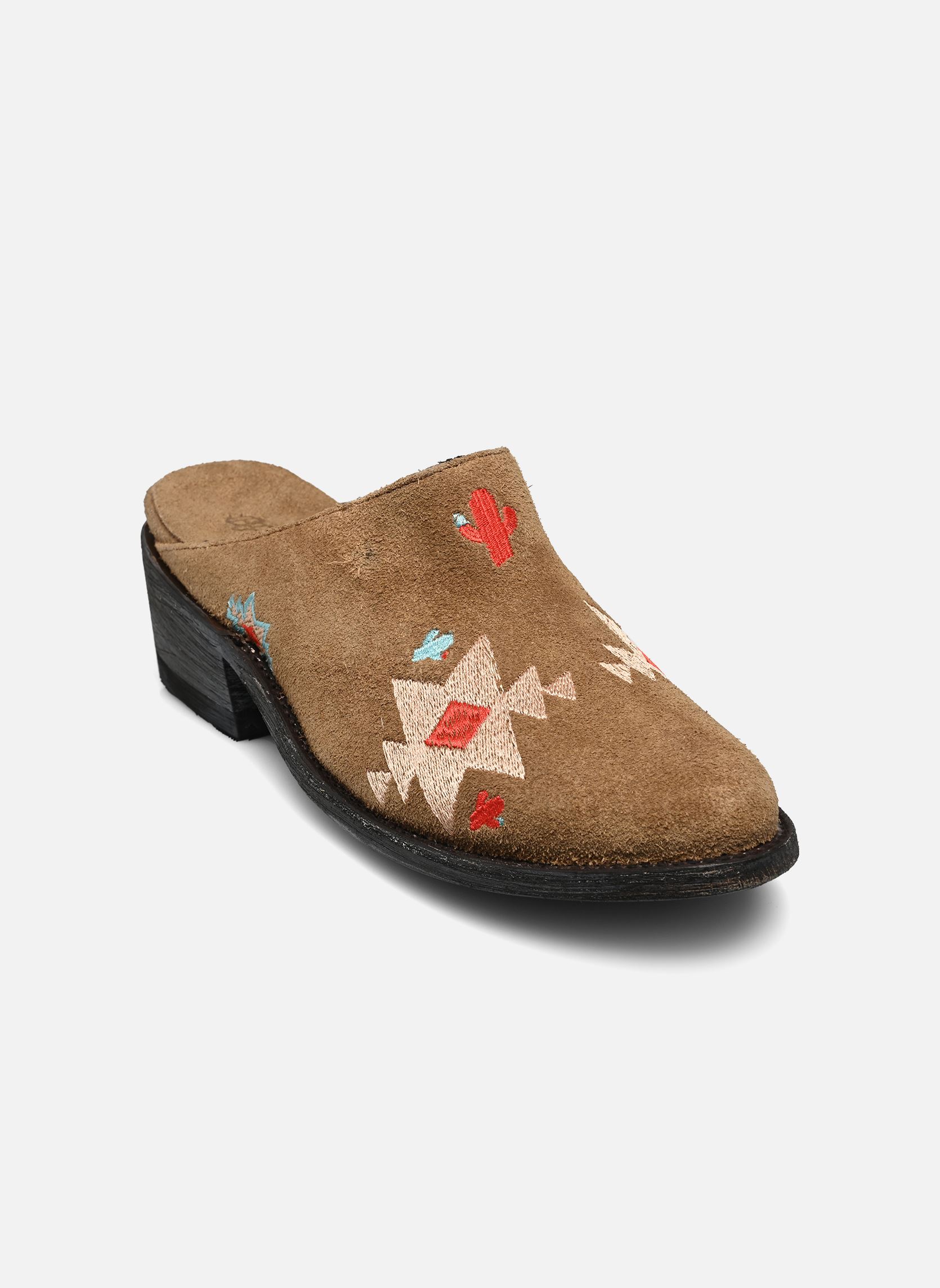 Muilen en klompen Vallarta dames bruin Mexicana Muilen en klompen Vallarta dames bruin TAN SUEDE