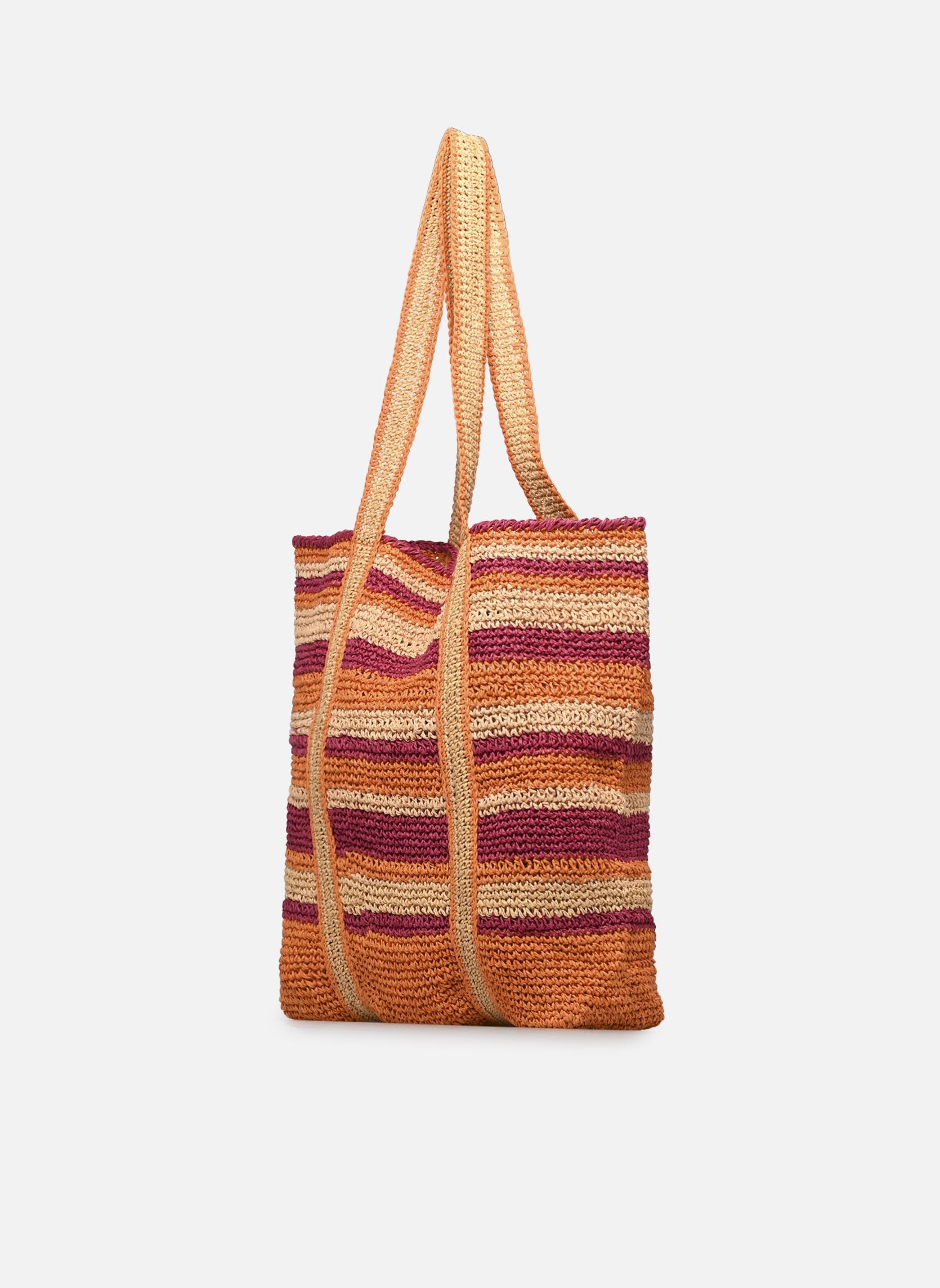 Bolsas de compra Cabas Gm En Raphia Papier mujer multicolor Vanessa Bruno Bolsas de compra Cabas Gm En Raphia Papier mujer multicolor MULTICO/ORANGE