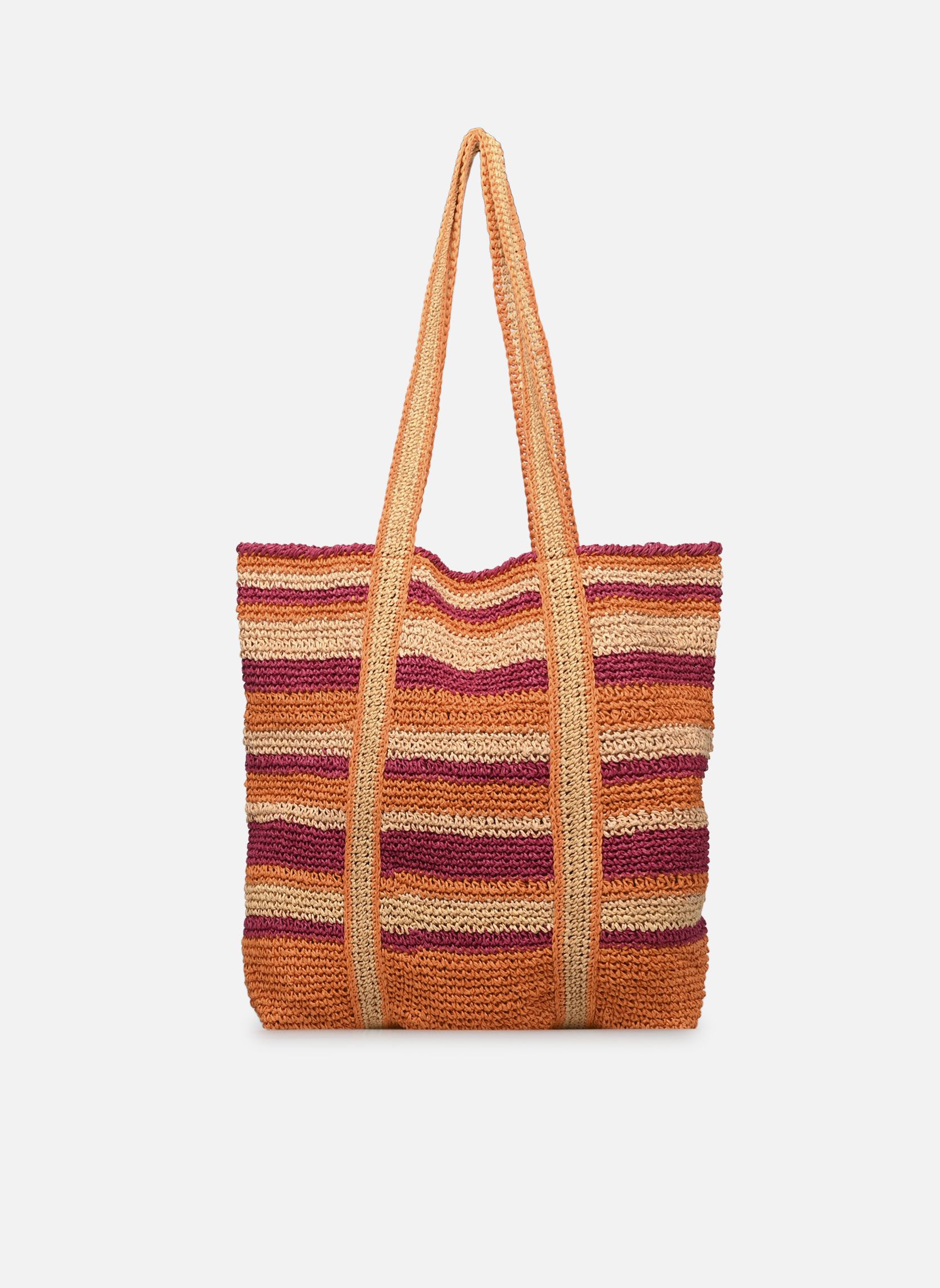 Bolsas de compra Cabas Gm En Raphia Papier mujer multicolor Vanessa Bruno Bolsas de compra Cabas Gm En Raphia Papier mujer multicolor MULTICO/ORANGE
