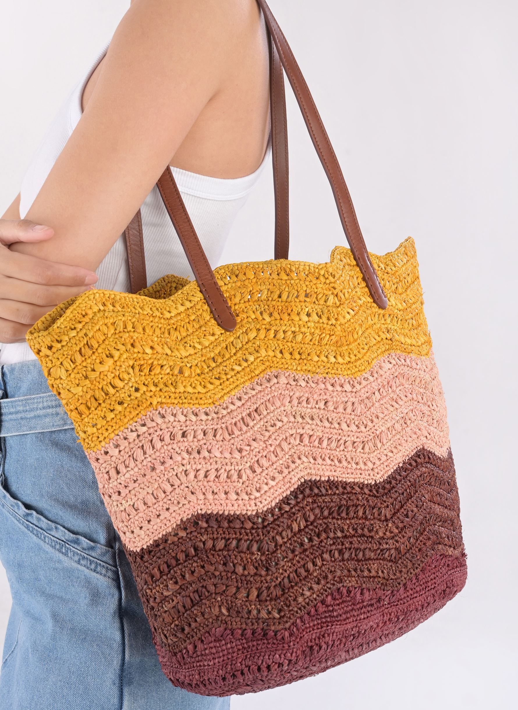 Körbe Panier En Raphia Motifs Vagues Multicolo damen mehrfarbig Vanessa Bruno Körbe Panier En Raphia Motifs Vagues Multicolo damen mehrfarbig MULTICO/ROSE