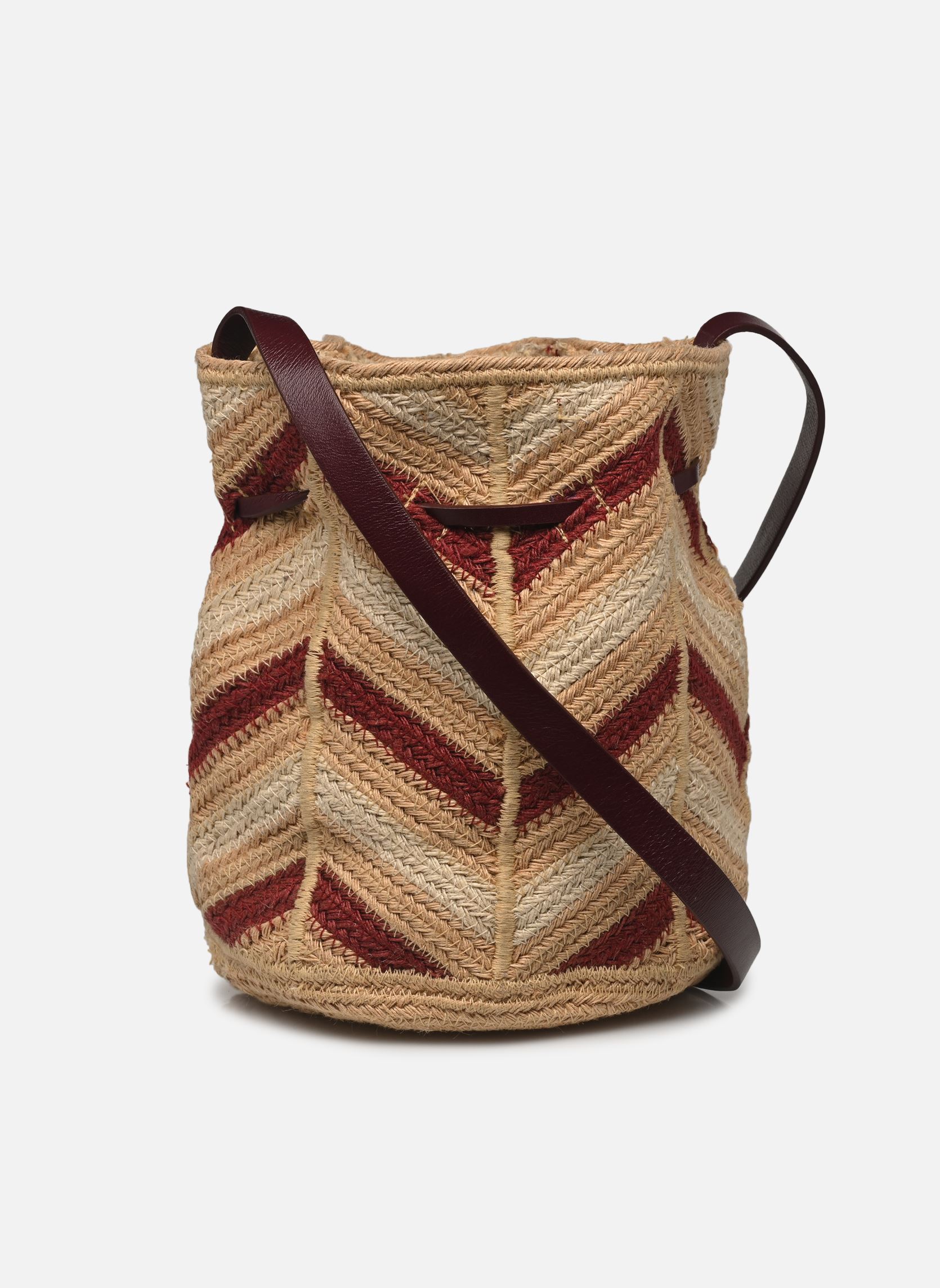 Sacs bandoulière Sac Bourse En Jute Rayee Multicolore femme bordeaux Vanessa Bruno Sacs bandoulière Sac Bourse En Jute Rayee Multicolore femme bordeaux BORDEAUX