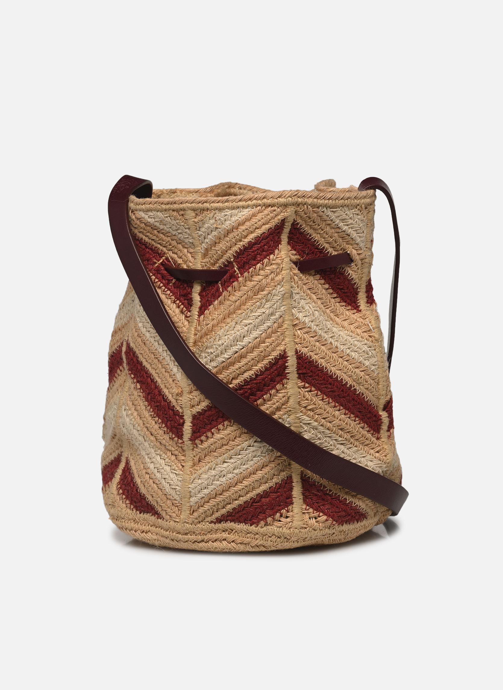 Sacs bandoulière Sac Bourse En Jute Rayee Multicolore femme bordeaux Vanessa Bruno Sacs bandoulière Sac Bourse En Jute Rayee Multicolore femme bordeaux BORDEAUX