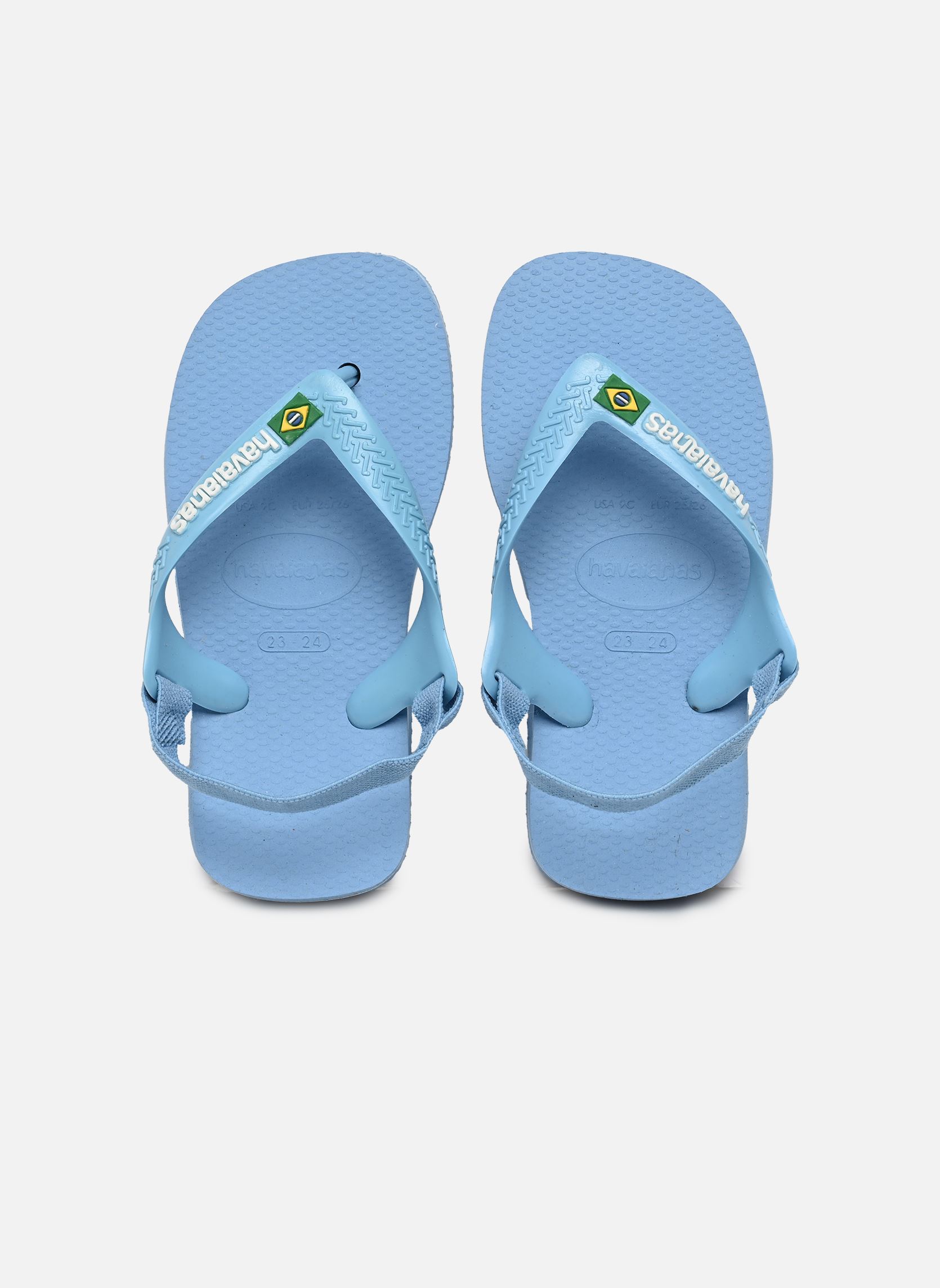 Tongs Baby Brasil Logo Li bleu Havaianas Tongs Baby Brasil Logo Li bleu Lavender Blue