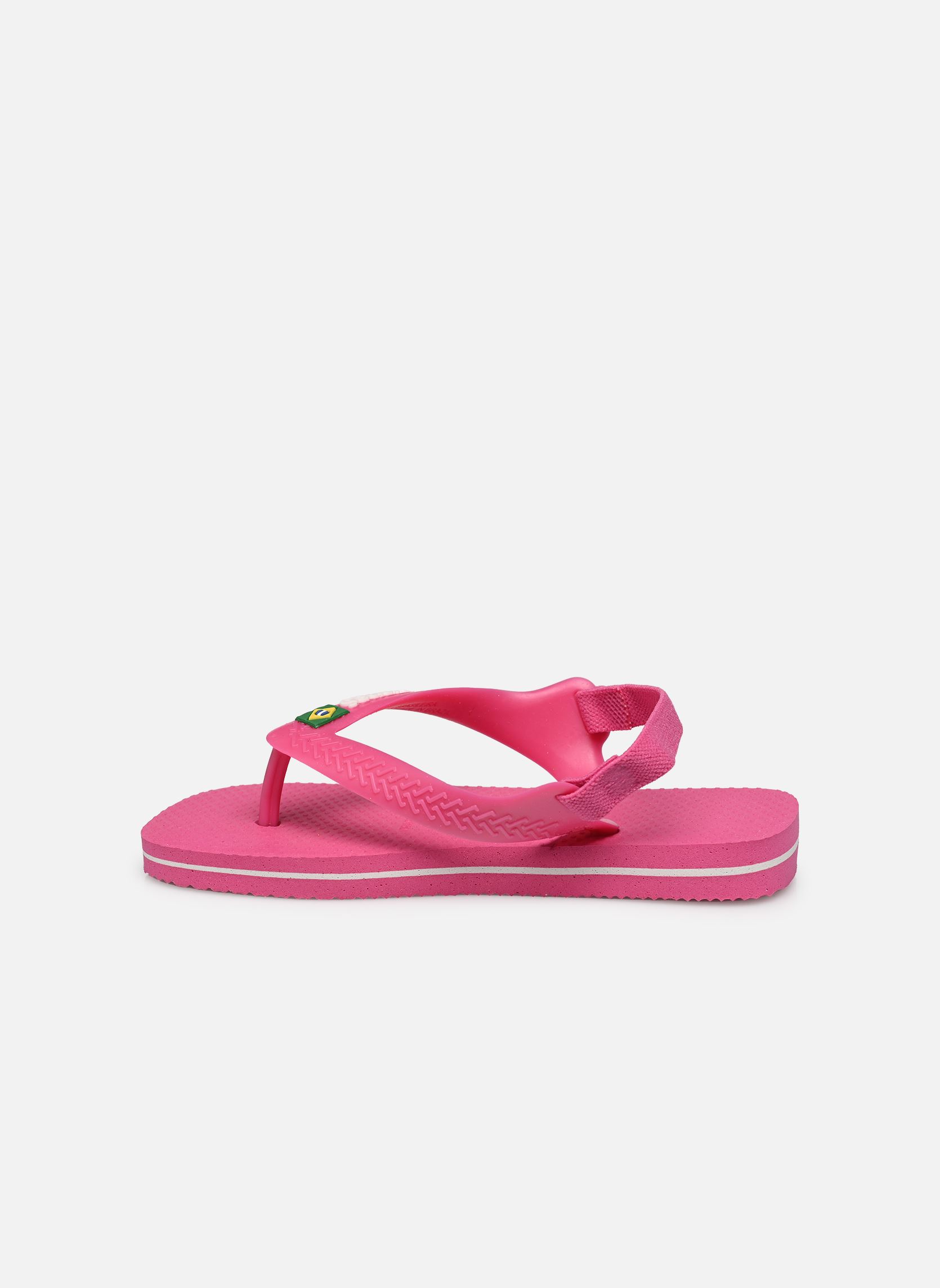 Tongs Baby Brasil Logo Li rose Havaianas Tongs Baby Brasil Logo Li rose PINK FLUX WHITE