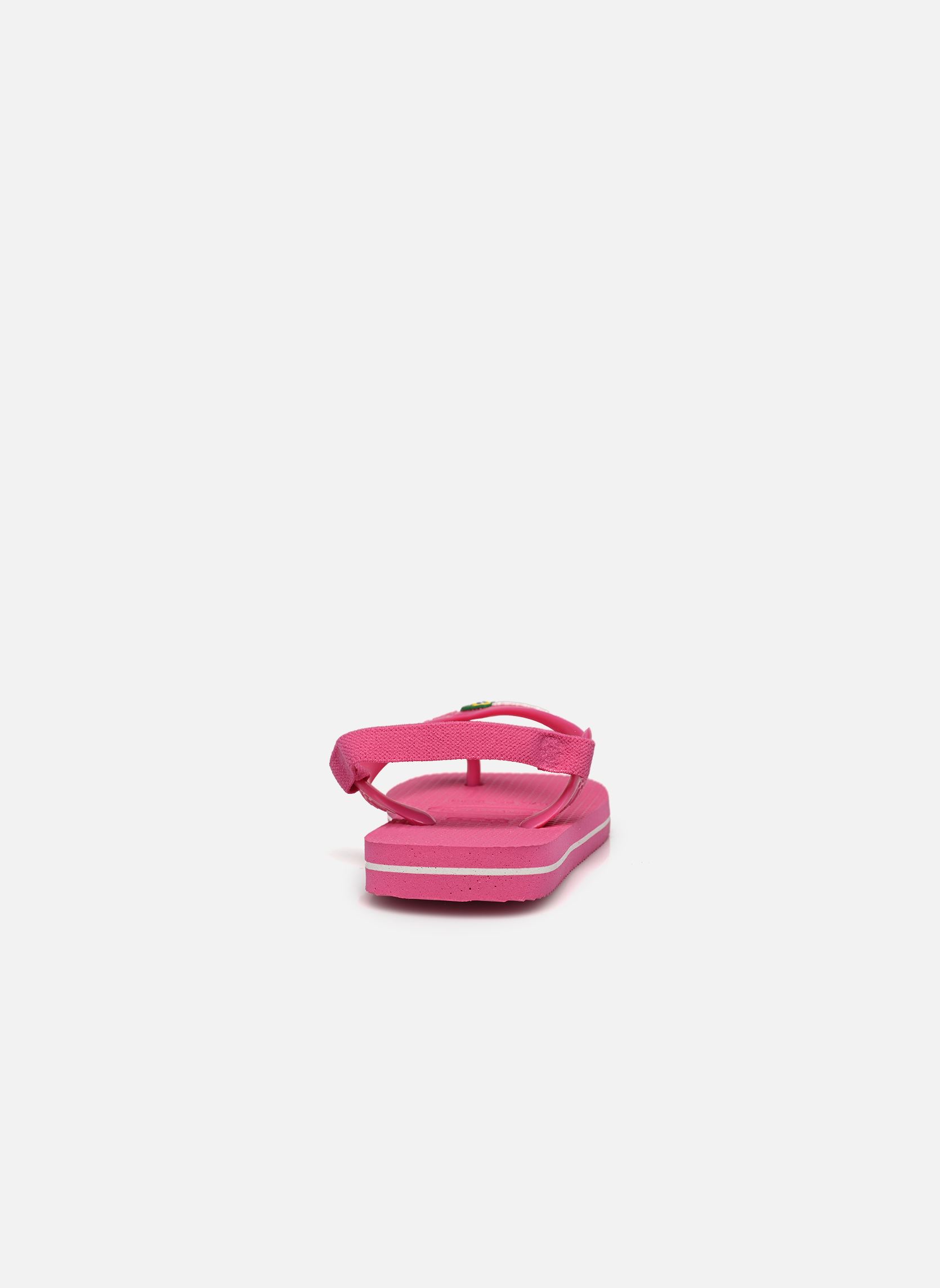 Tongs Baby Brasil Logo Li rose Havaianas Tongs Baby Brasil Logo Li rose PINK FLUX WHITE