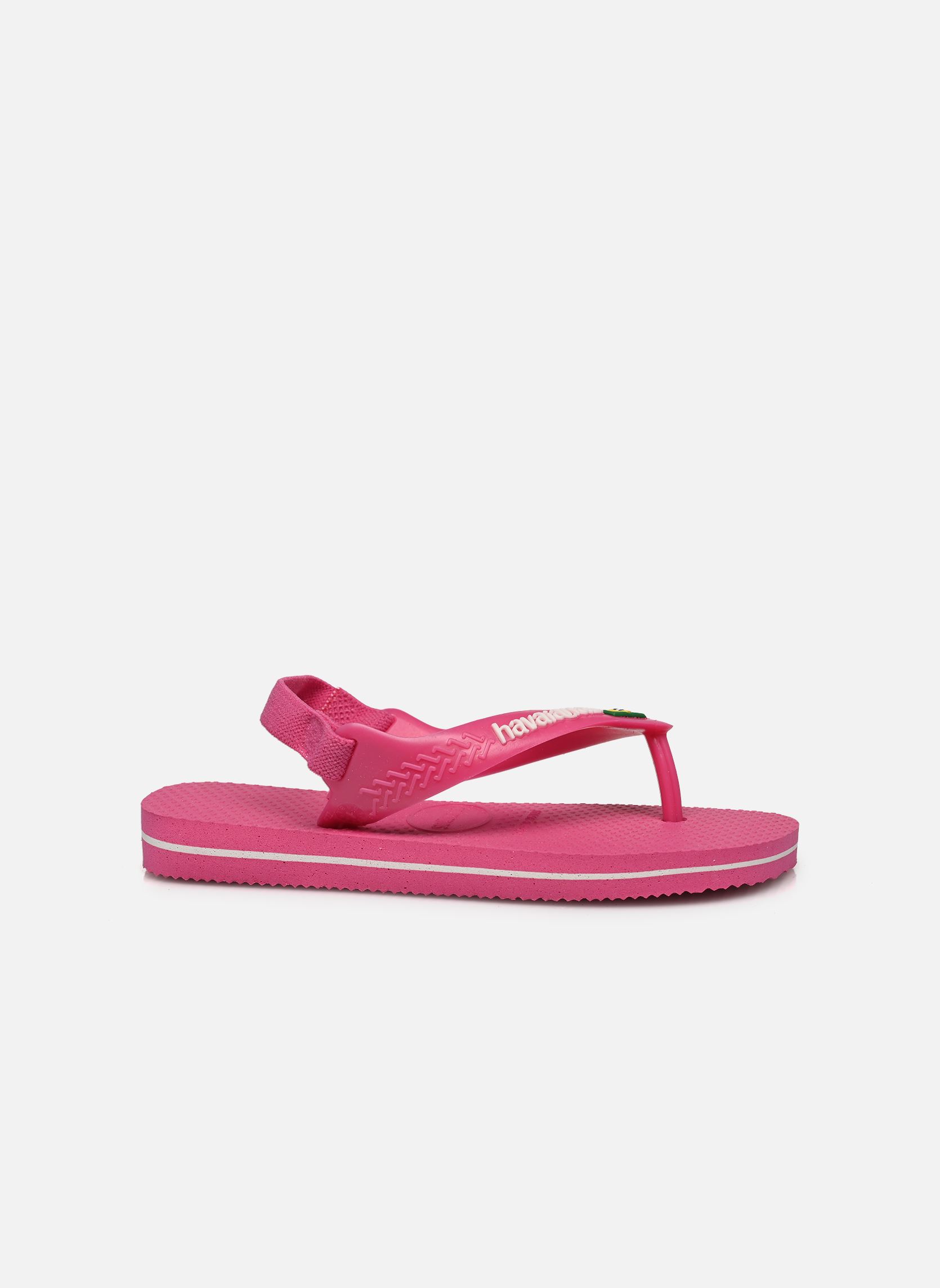 Tongs Baby Brasil Logo Li rose Havaianas Tongs Baby Brasil Logo Li rose PINK FLUX WHITE