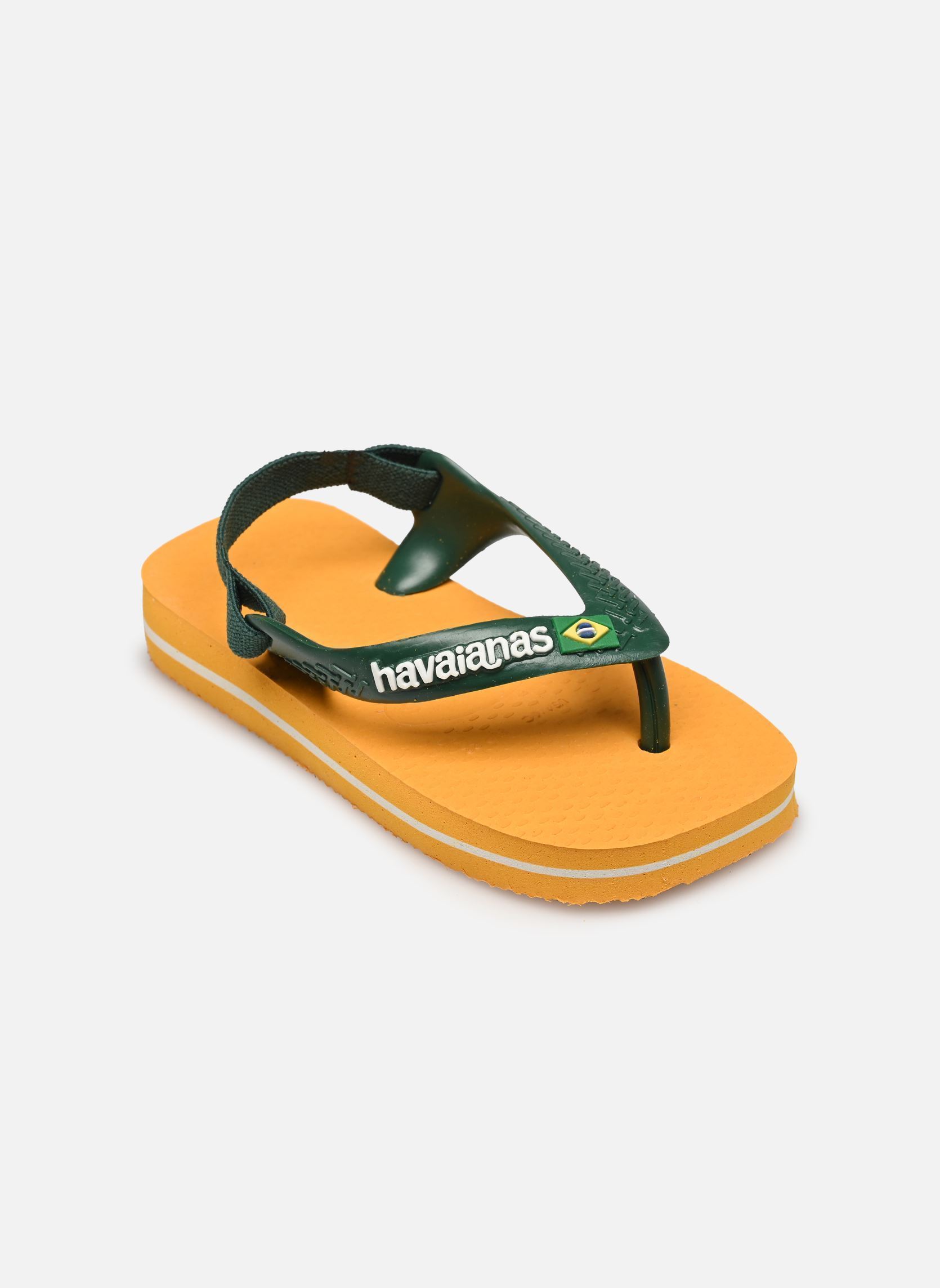 Flip-Flops Baby Brasil Logo Li gelb Havaianas Flip-Flops Baby Brasil Logo Li gelb Pop Yellow/Amazon