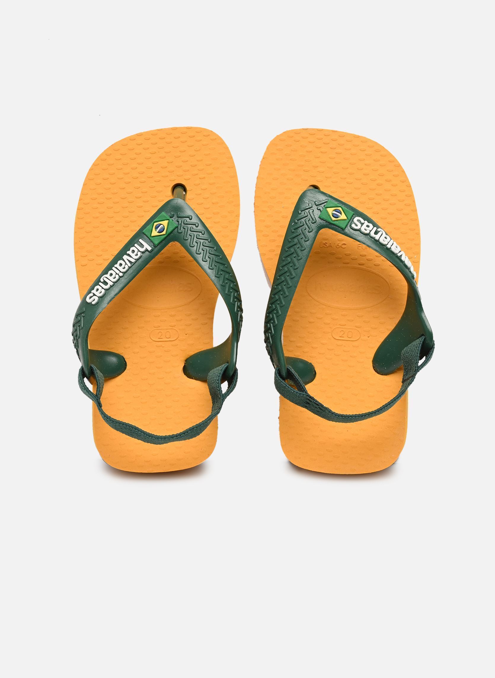 Flip-Flops Baby Brasil Logo Li gelb Havaianas Flip-Flops Baby Brasil Logo Li gelb Pop Yellow/Amazon