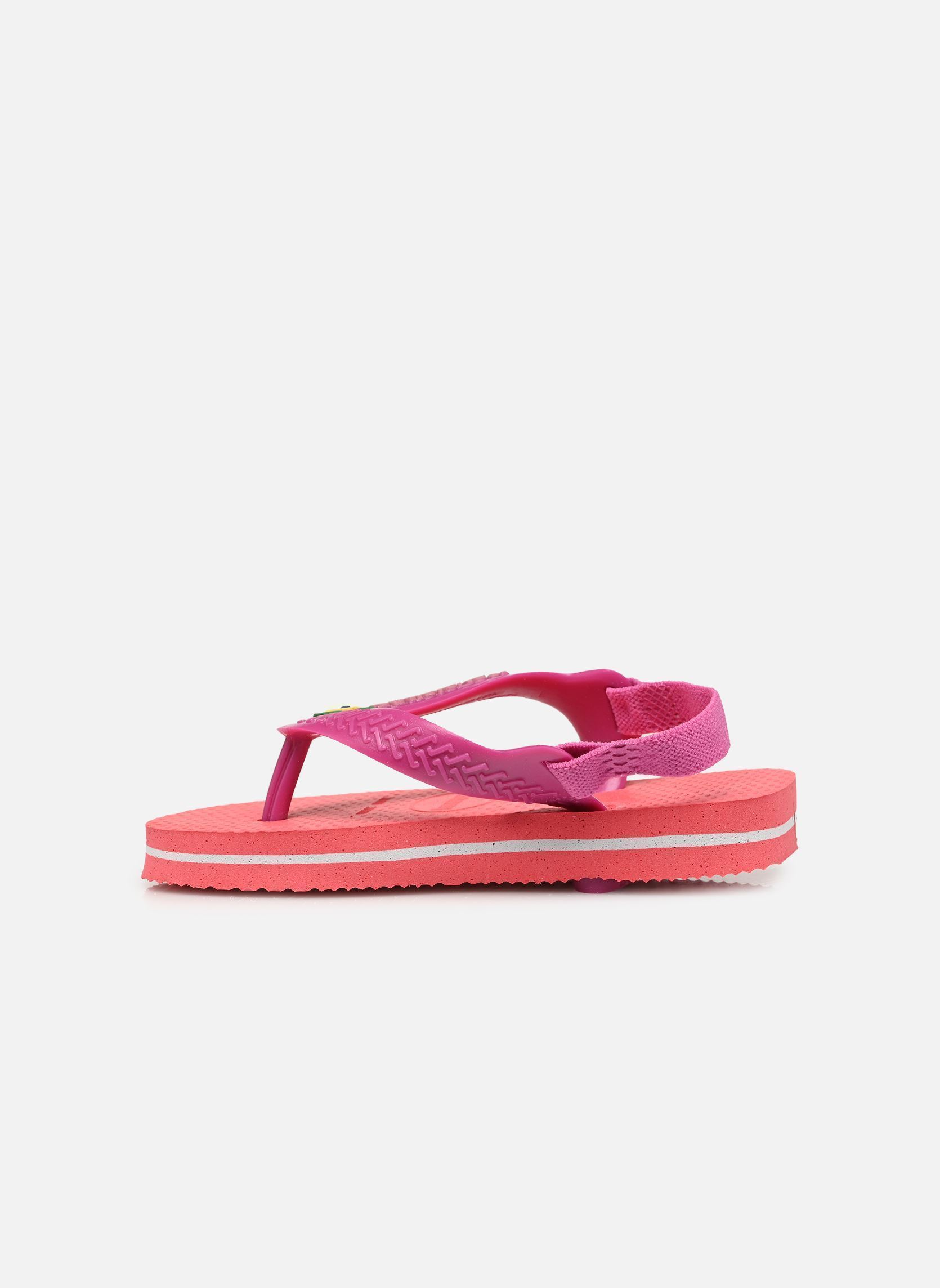 Tongs Baby Brasil Logo Li fille orange Havaianas Tongs Baby Brasil Logo Li fille orange Coral/Pink