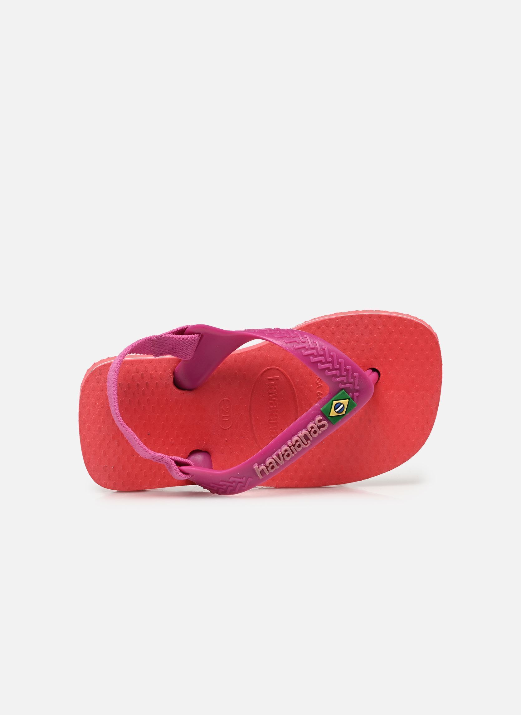 Tongs Baby Brasil Logo Li fille orange Havaianas Tongs Baby Brasil Logo Li fille orange Coral/Pink