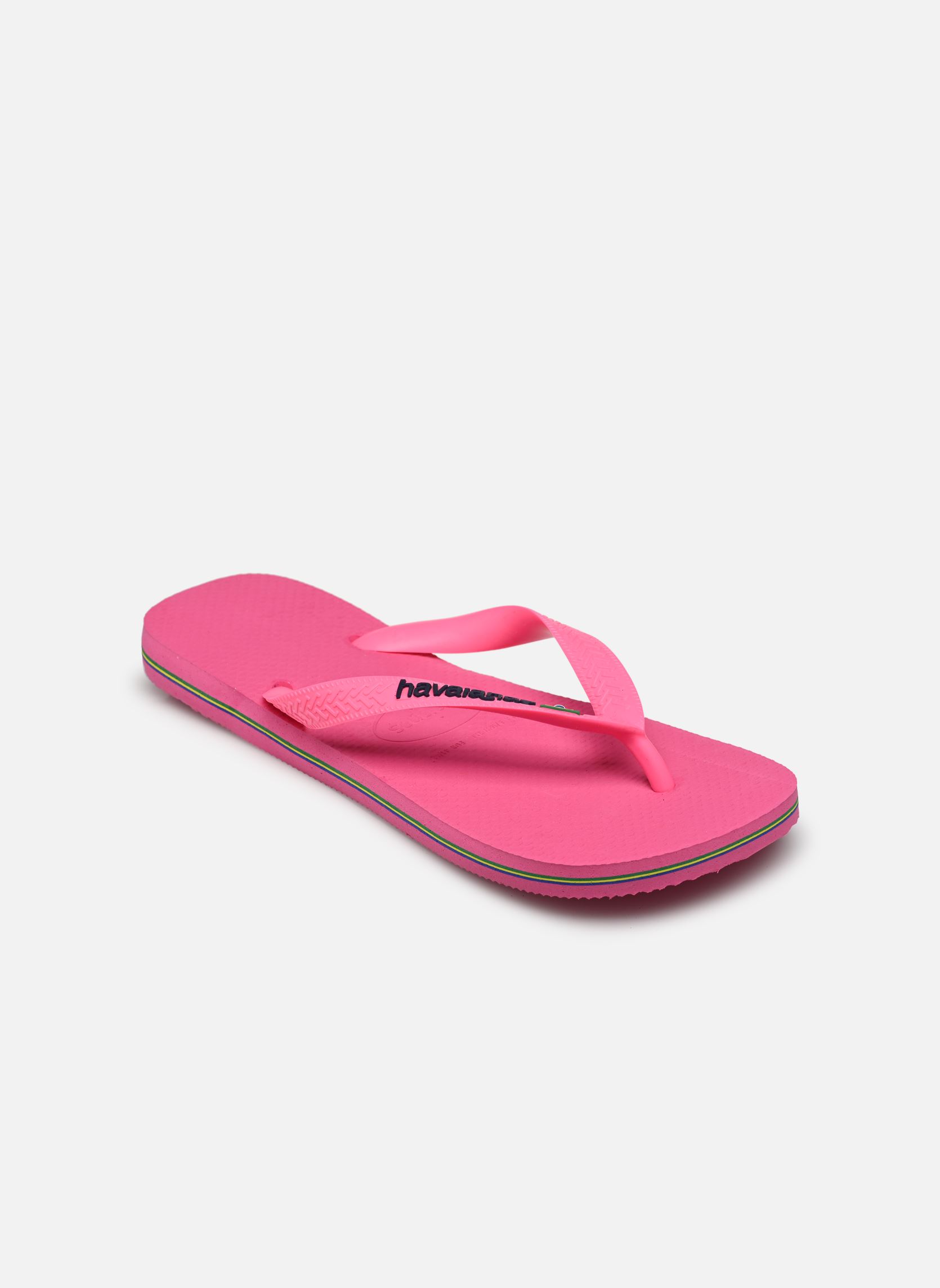 Flip-Flops HAV. BRASIL LOGO NEON damen rosa Havaianas Flip-Flops HAV. BRASIL LOGO NEON damen rosa PINK FLUX/PINK FLUX
