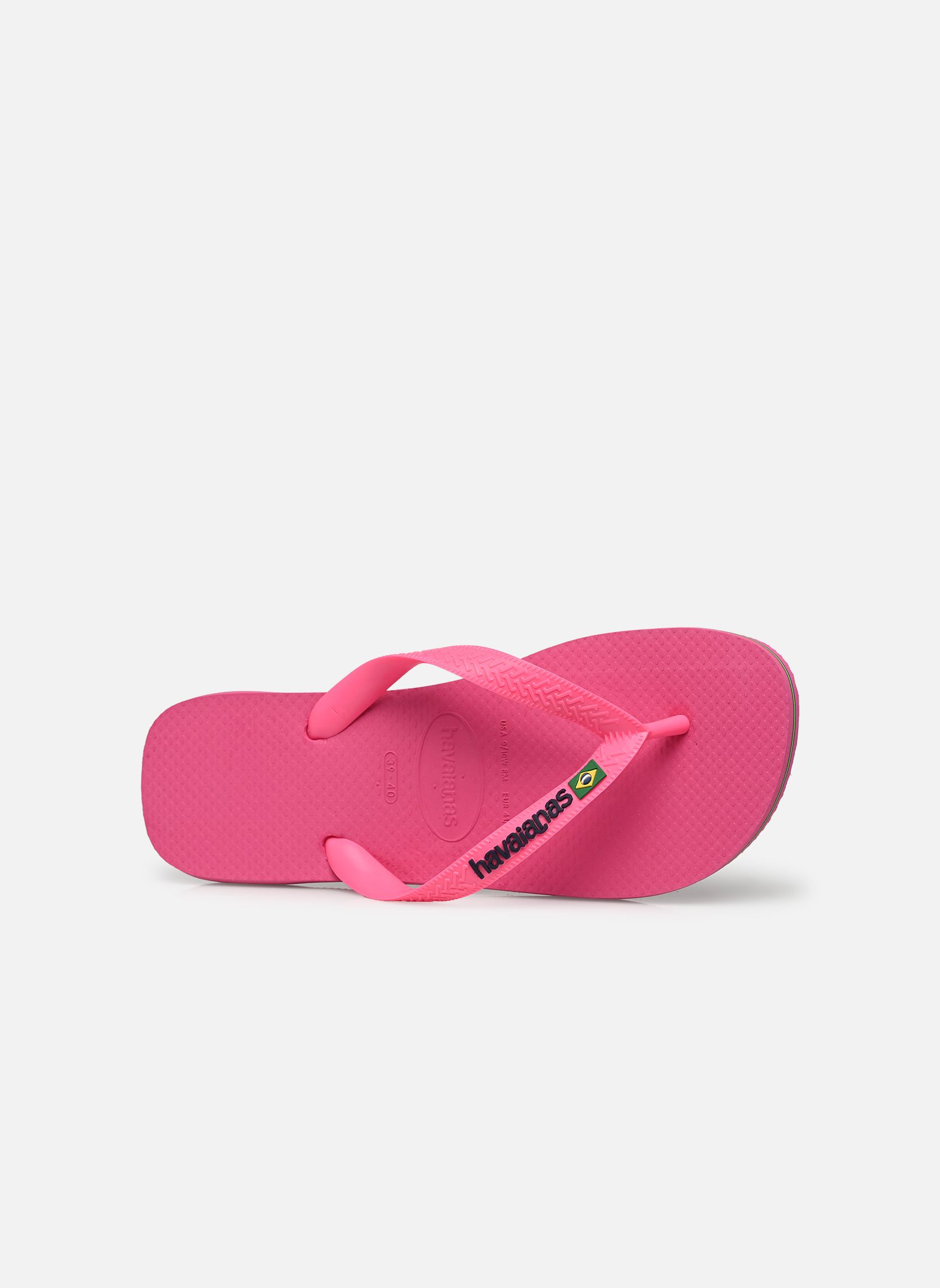 Flip-Flops HAV. BRASIL LOGO NEON damen rosa Havaianas Flip-Flops HAV. BRASIL LOGO NEON damen rosa PINK FLUX/PINK FLUX