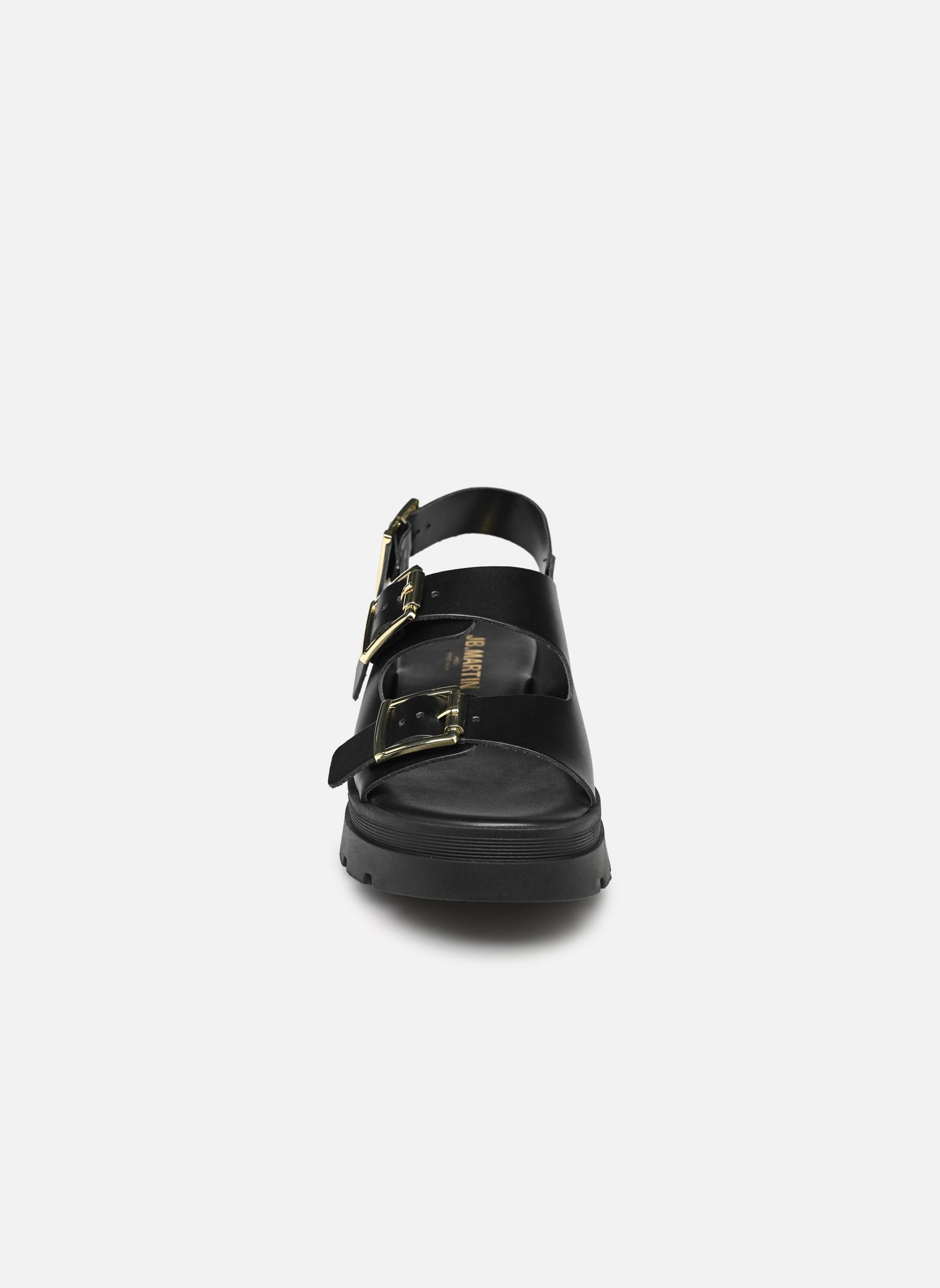 Keil- und Plateausandalen DELTA damen schwarz JB Martin Keil- und Plateausandalen DELTA damen schwarz Veau Noir