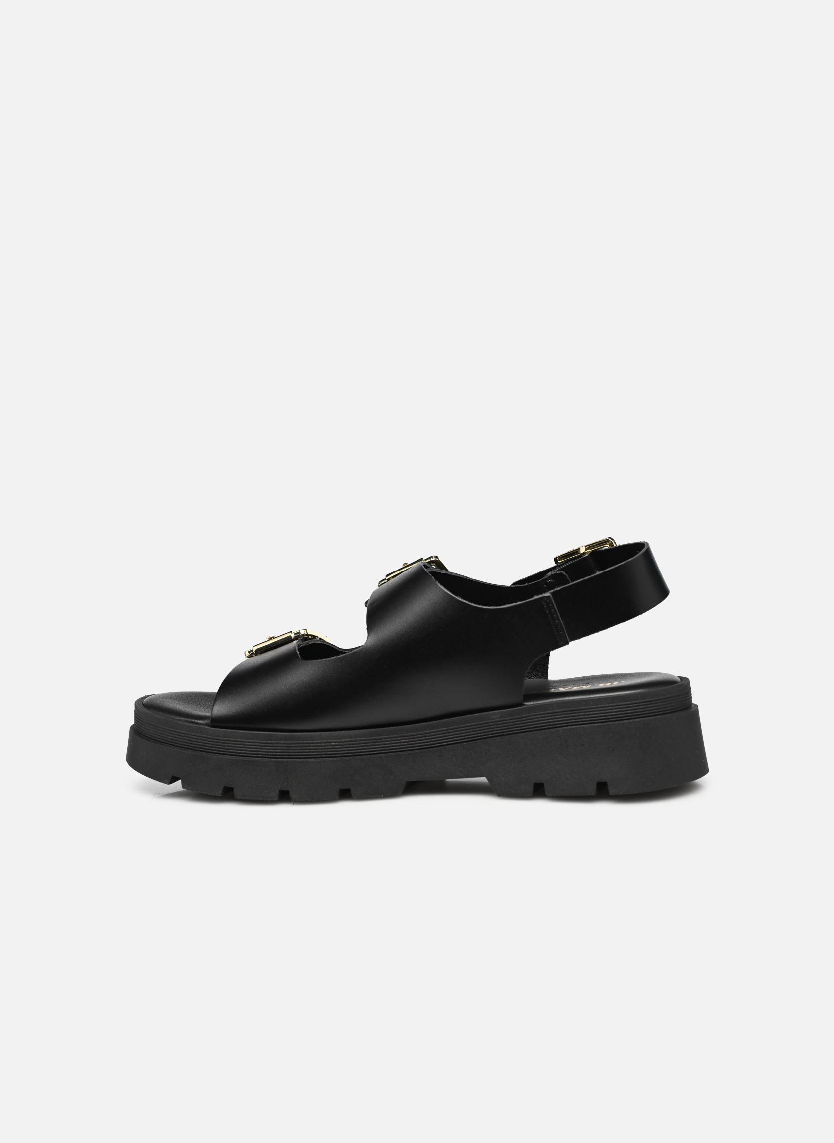 Keil- und Plateausandalen DELTA damen schwarz JB Martin Keil- und Plateausandalen DELTA damen schwarz Veau Noir