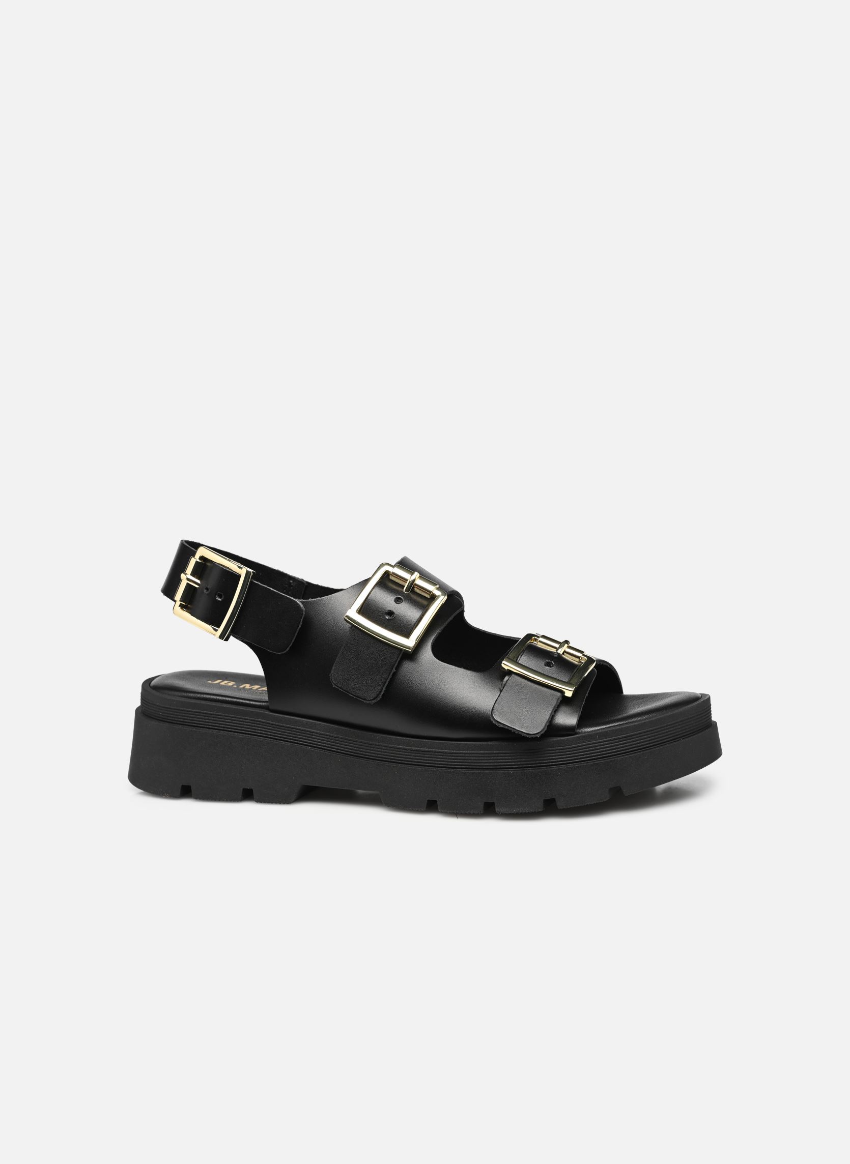 Keil- und Plateausandalen DELTA damen schwarz JB Martin Keil- und Plateausandalen DELTA damen schwarz Veau Noir