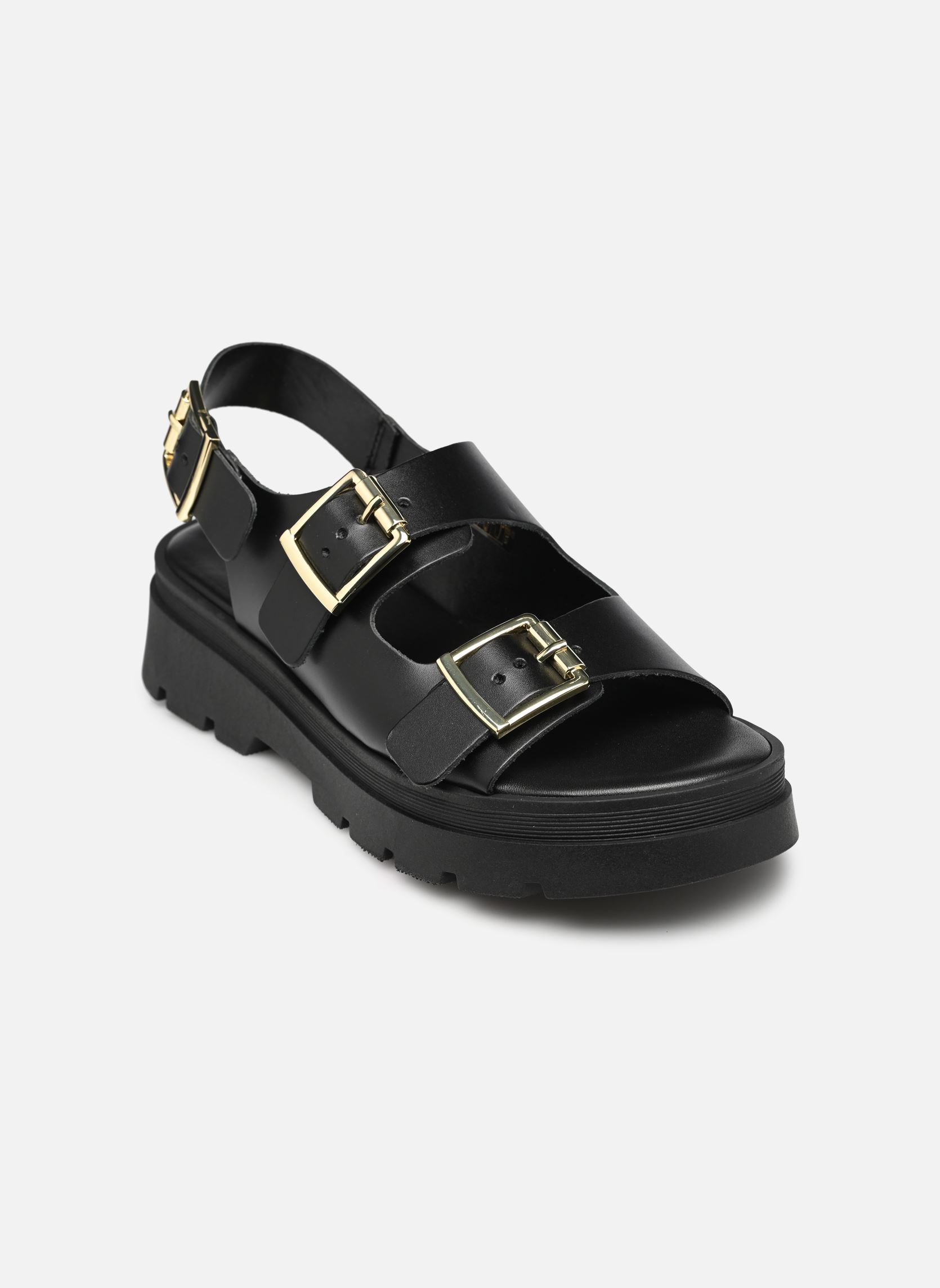 Keil- und Plateausandalen DELTA damen schwarz JB Martin Keil- und Plateausandalen DELTA damen schwarz Veau Noir