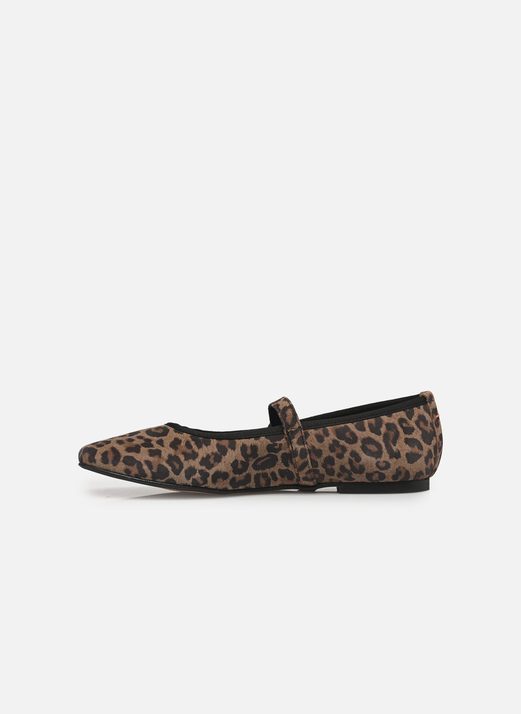 Ballerines JB Martin Noires Velours Gris – Taille 37,5 – Cuir Verni – État Correct