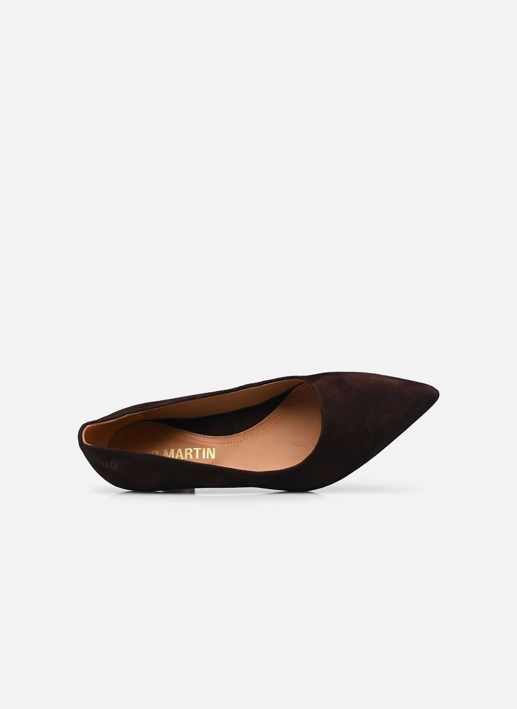 Pumps LIERRE dames bruin JB Martin Pumps LIERRE dames bruin CHEVRE VELOURS CHOCOLAT