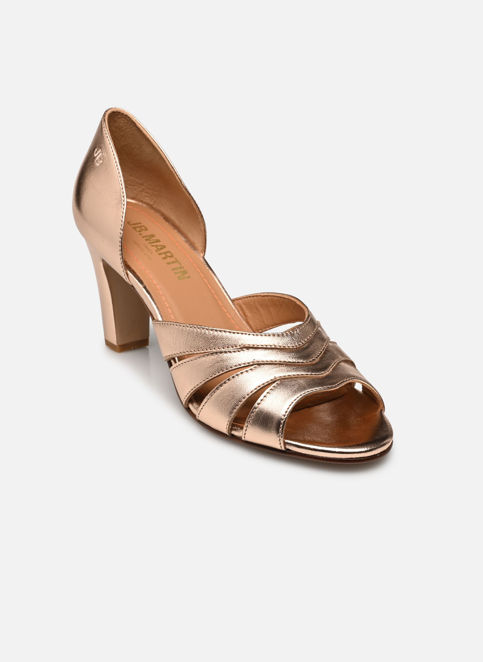 Christian Louboutin - Escarpins D'orsay à Bout Ouvert En Cuir Verni Beige Taille 38