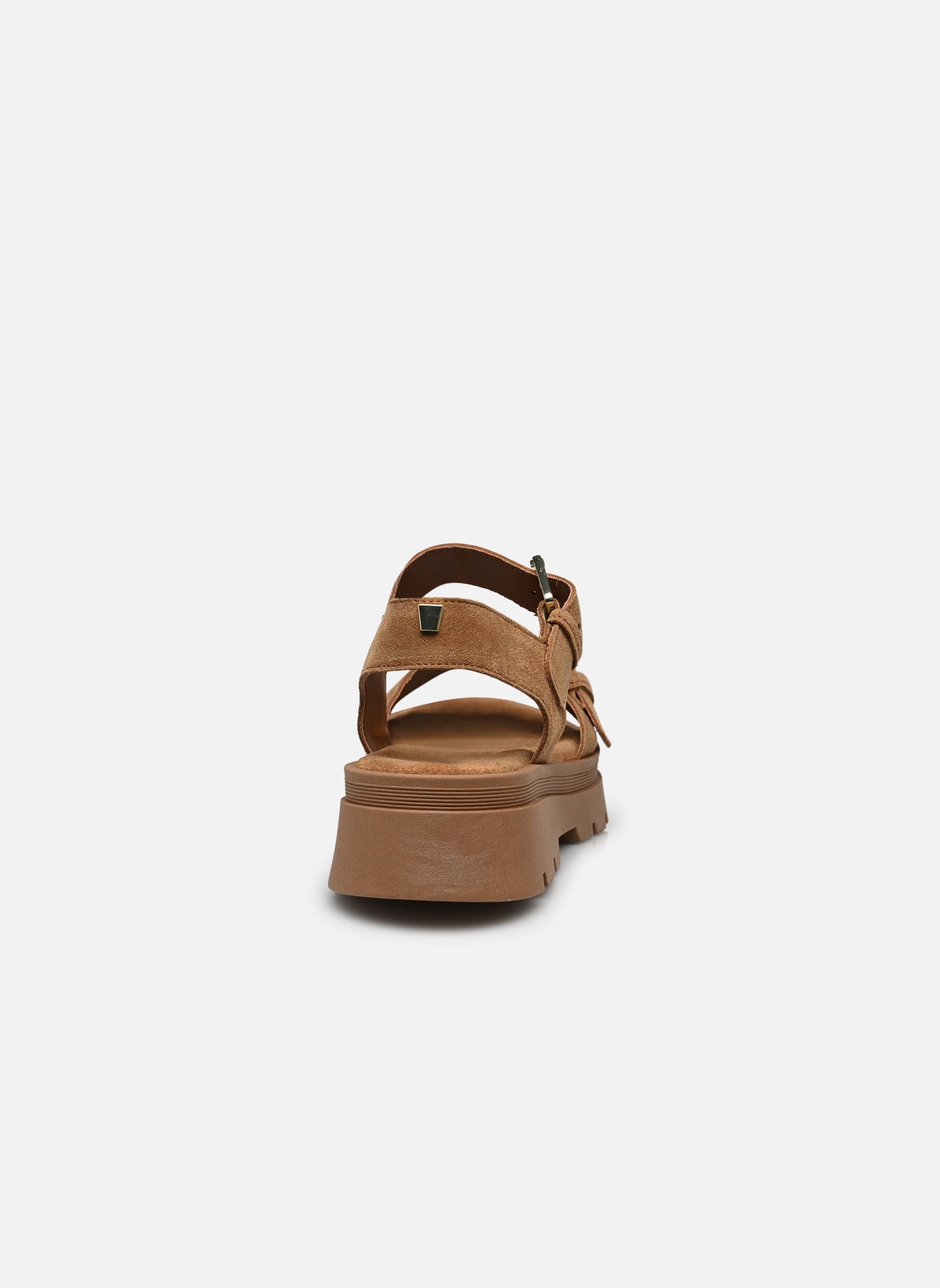 Sandali con zeppa e plateau DELIA donna marrone JB Martin Sandali con zeppa e plateau DELIA donna marrone croute camel