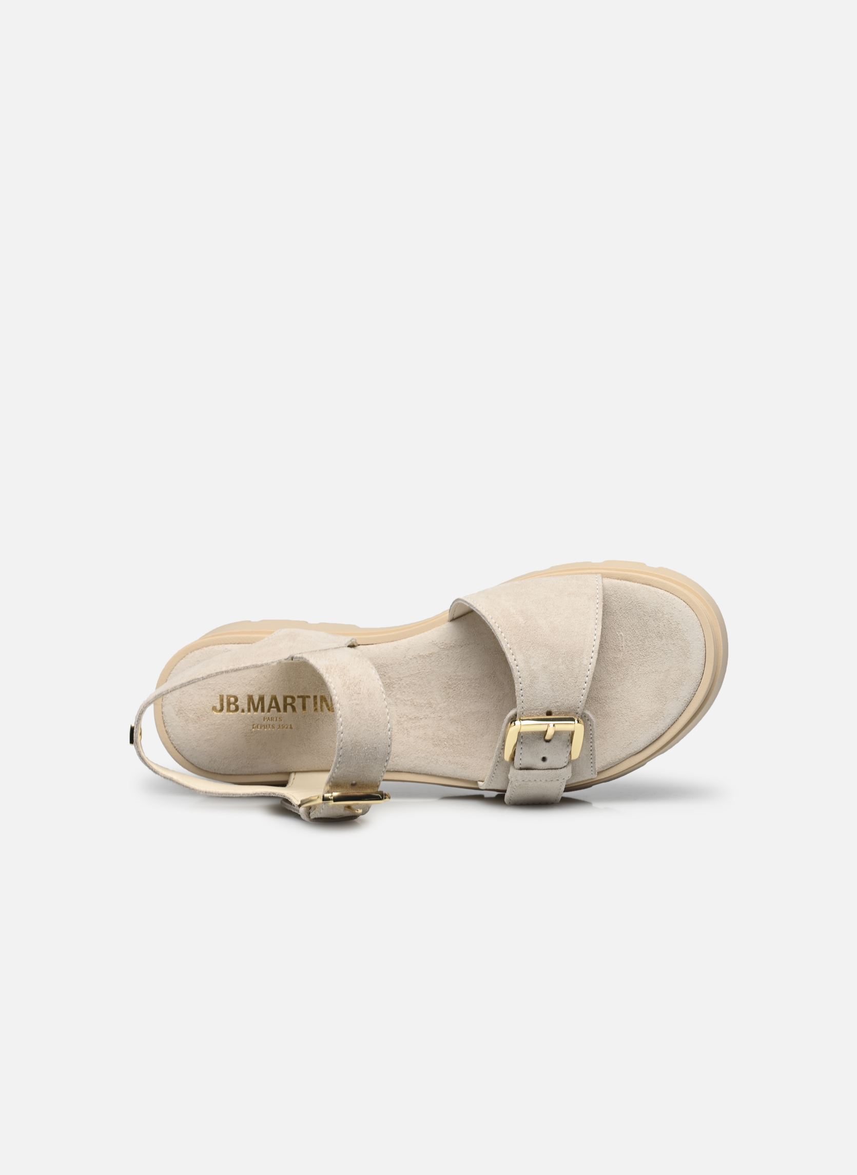 Sandales compensées et plateformes DELIA femme blanc JB Martin Sandales compensées et plateformes DELIA femme blanc Croute Off White