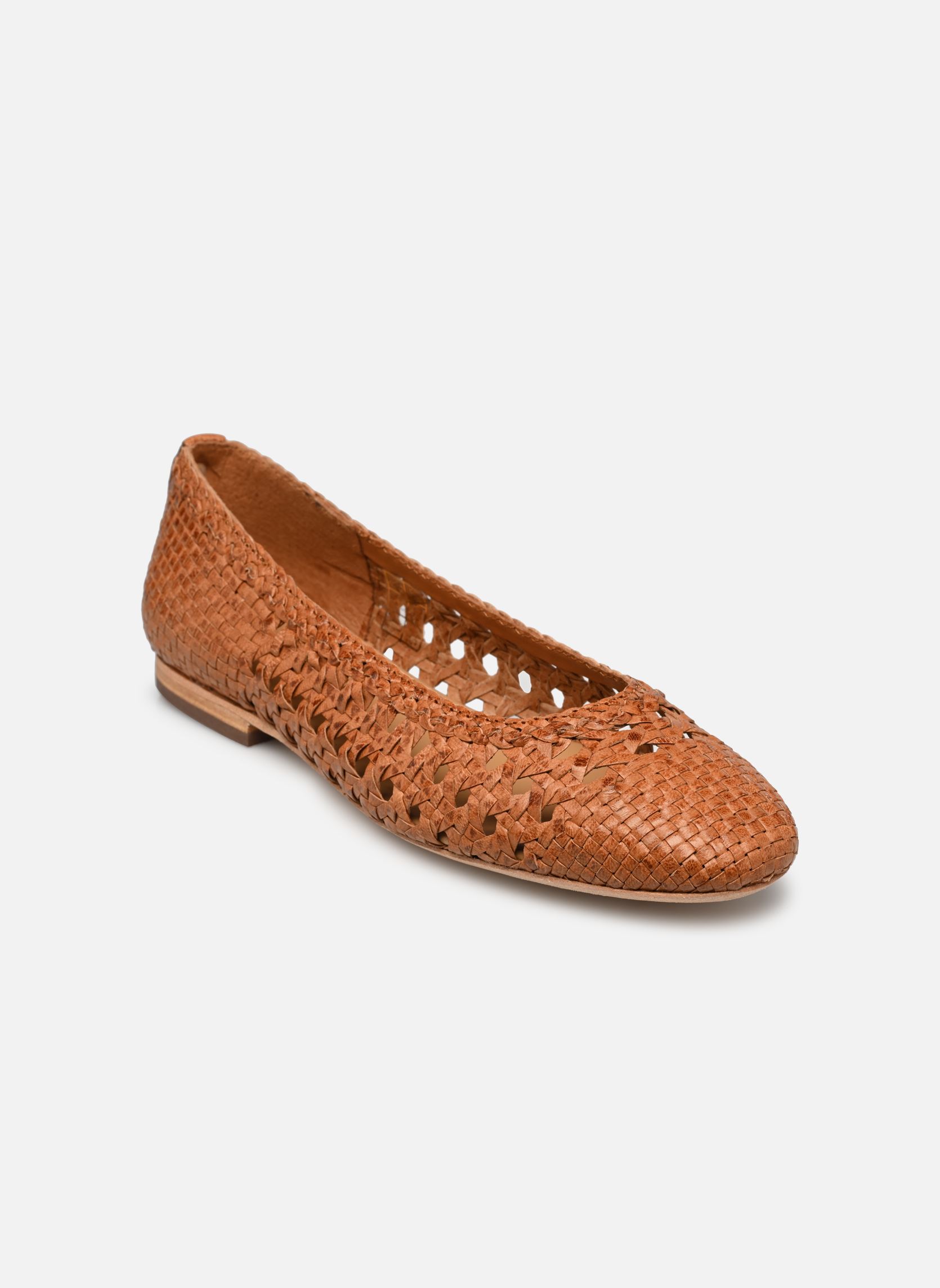 Ballerines classiques TREFLE femme marron JB Martin Ballerines classiques TREFLE femme marron TRESSE CAMEL
