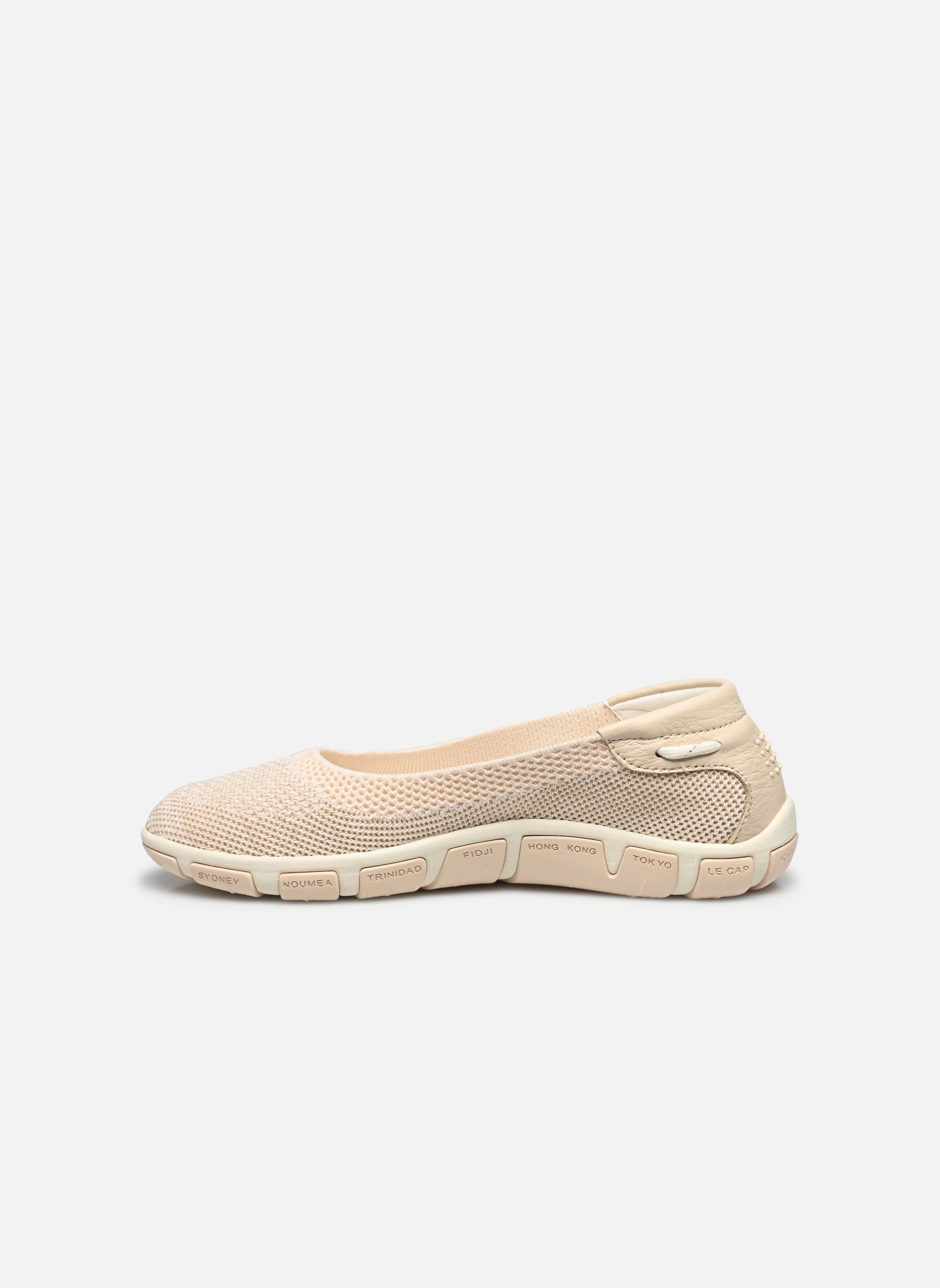 Klassische Ballerinas Jiviana damen beige TBS Klassische Ballerinas Jiviana damen beige CHINE LIN + GOLD