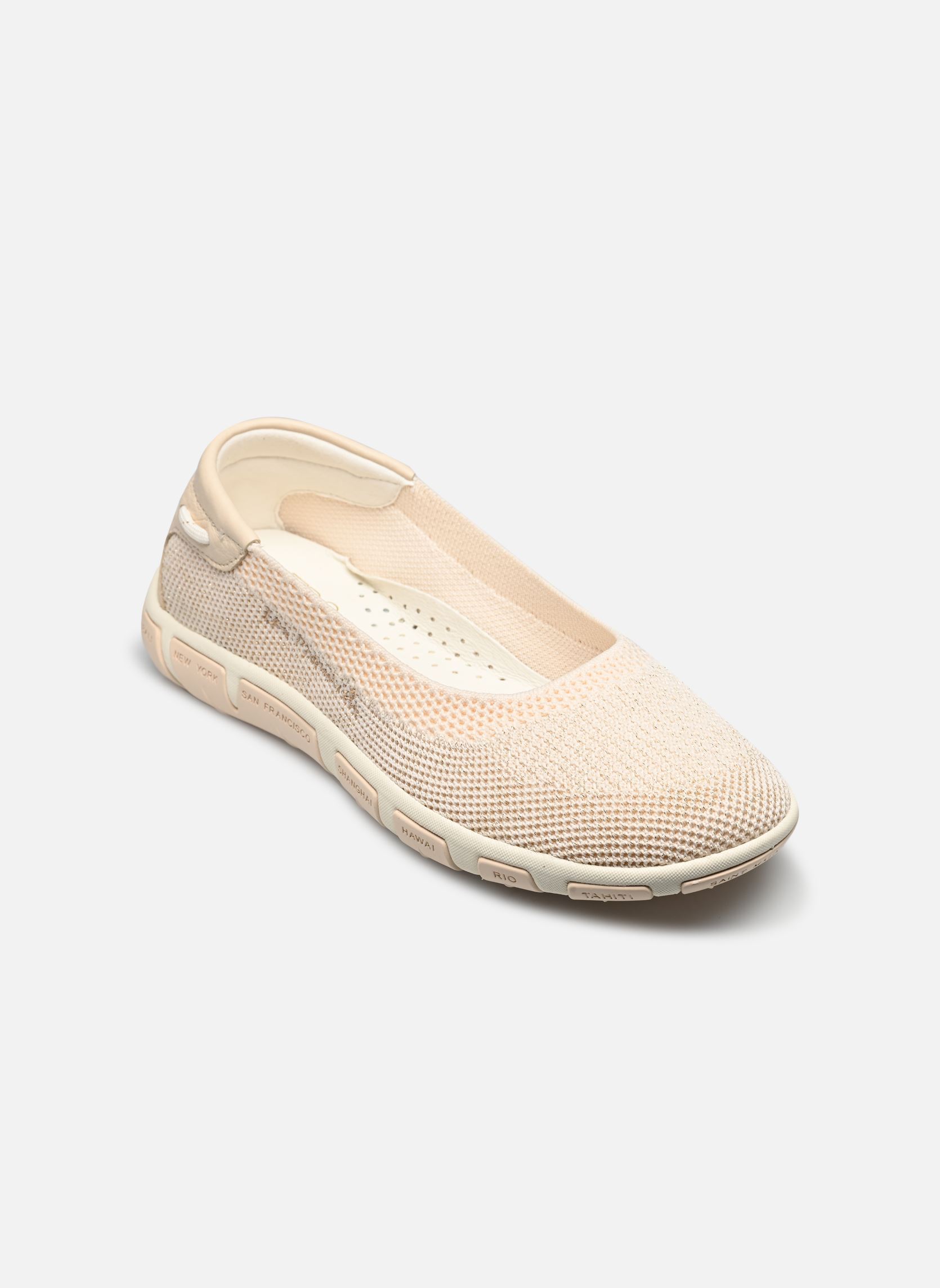 Klassische Ballerinas Jiviana damen beige TBS Klassische Ballerinas Jiviana damen beige CHINE LIN + GOLD