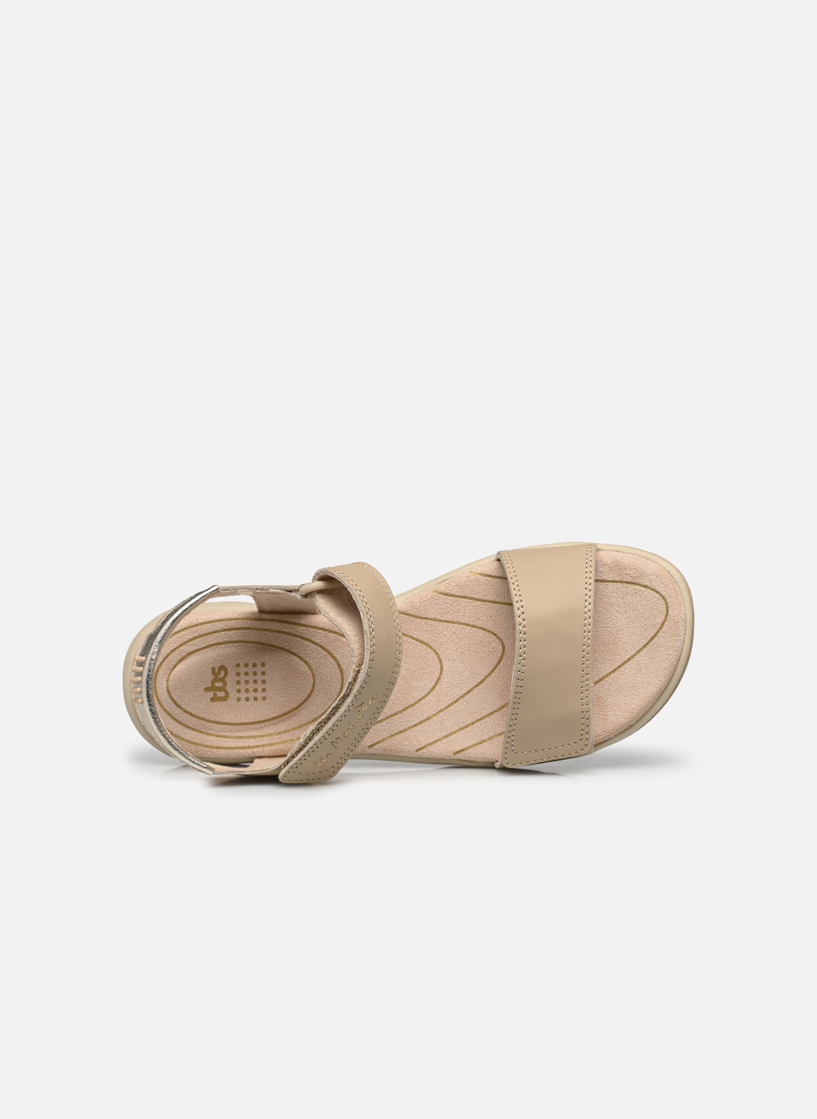 Sandalias planas Jazsuny mujer beige TBS Sandalias planas Jazsuny mujer beige BEIGE + CHAMPAGNE