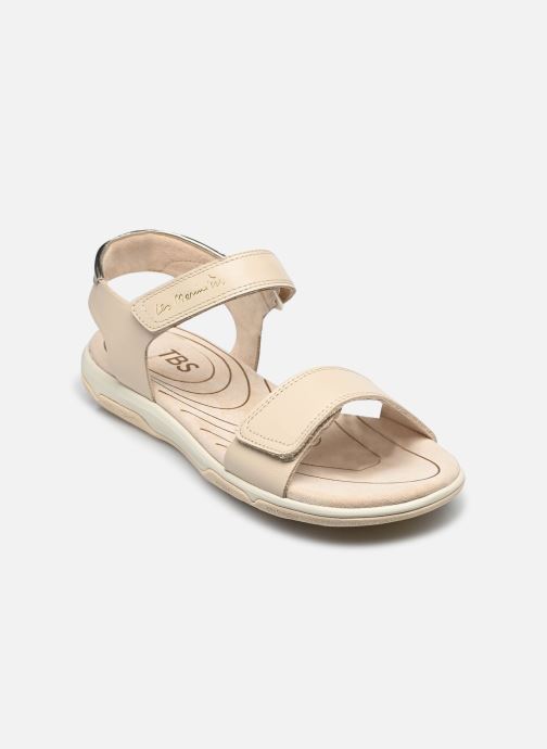 TBS Sandales plates Jazsuny femme blanc