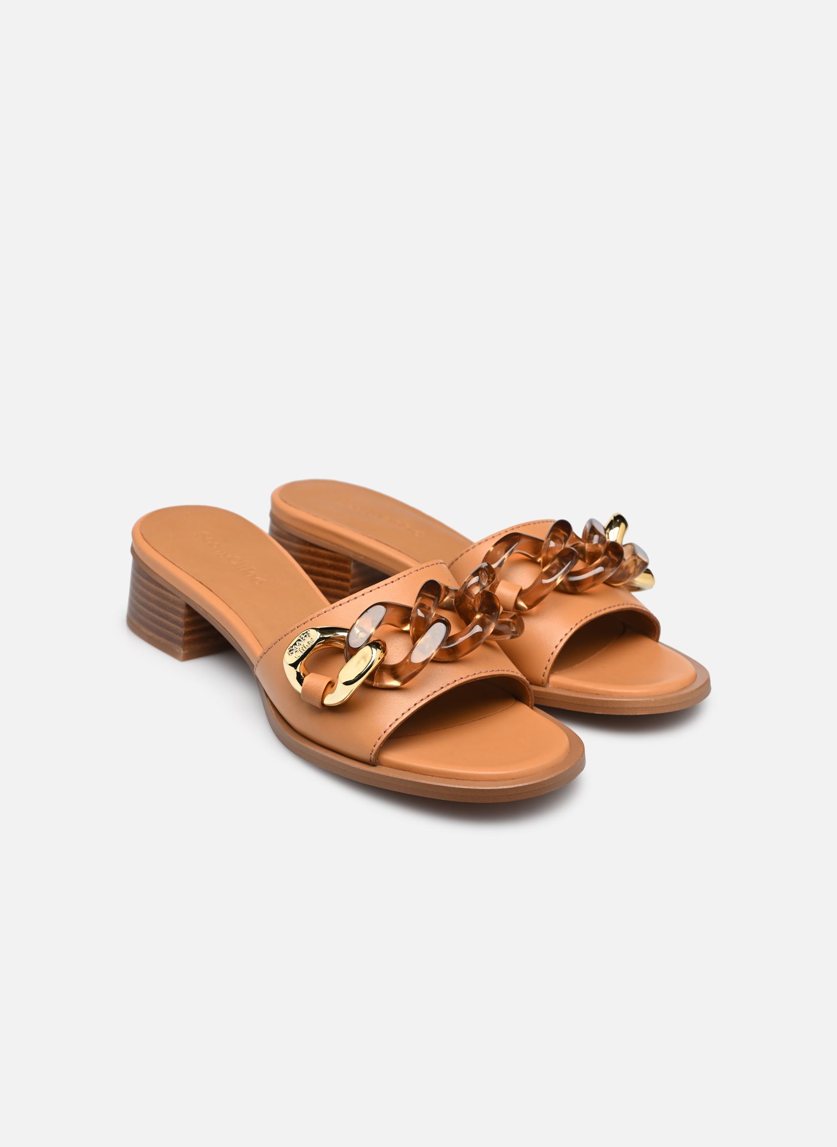 Sandalen Monyca Mid Heel damen braun See by Chloé Sandalen Monyca Mid Heel damen braun TAN