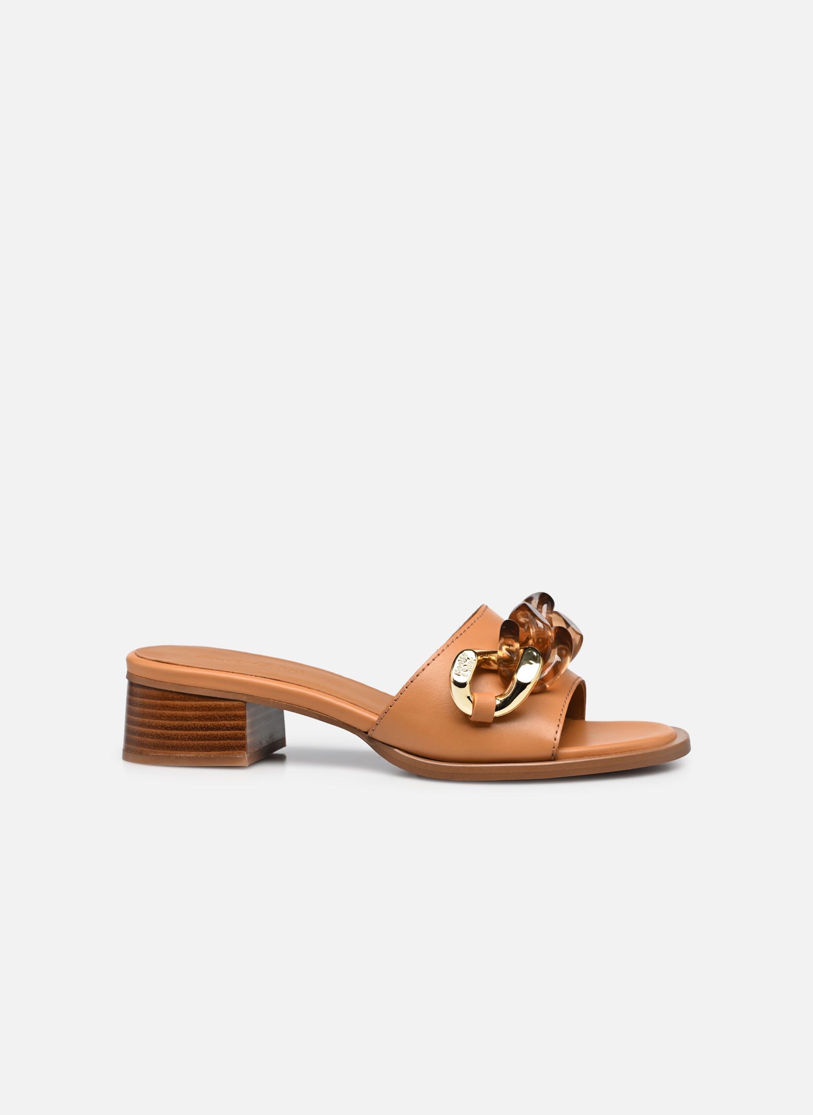 Sandalen Monyca Mid Heel damen braun See by Chloé Sandalen Monyca Mid Heel damen braun TAN