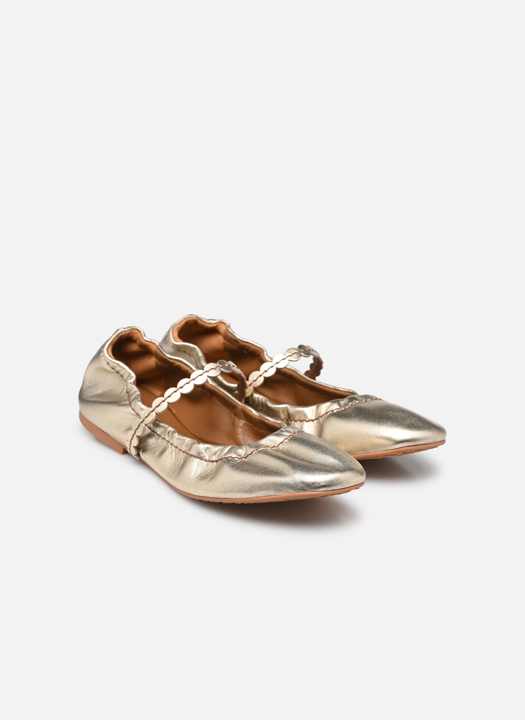 Klassieke ballerina's Kaddy Ballet Flats dames goud en brons See by Chloé Klassieke ballerina's Kaddy Ballet Flats dames goud en brons LIGHT GOLD