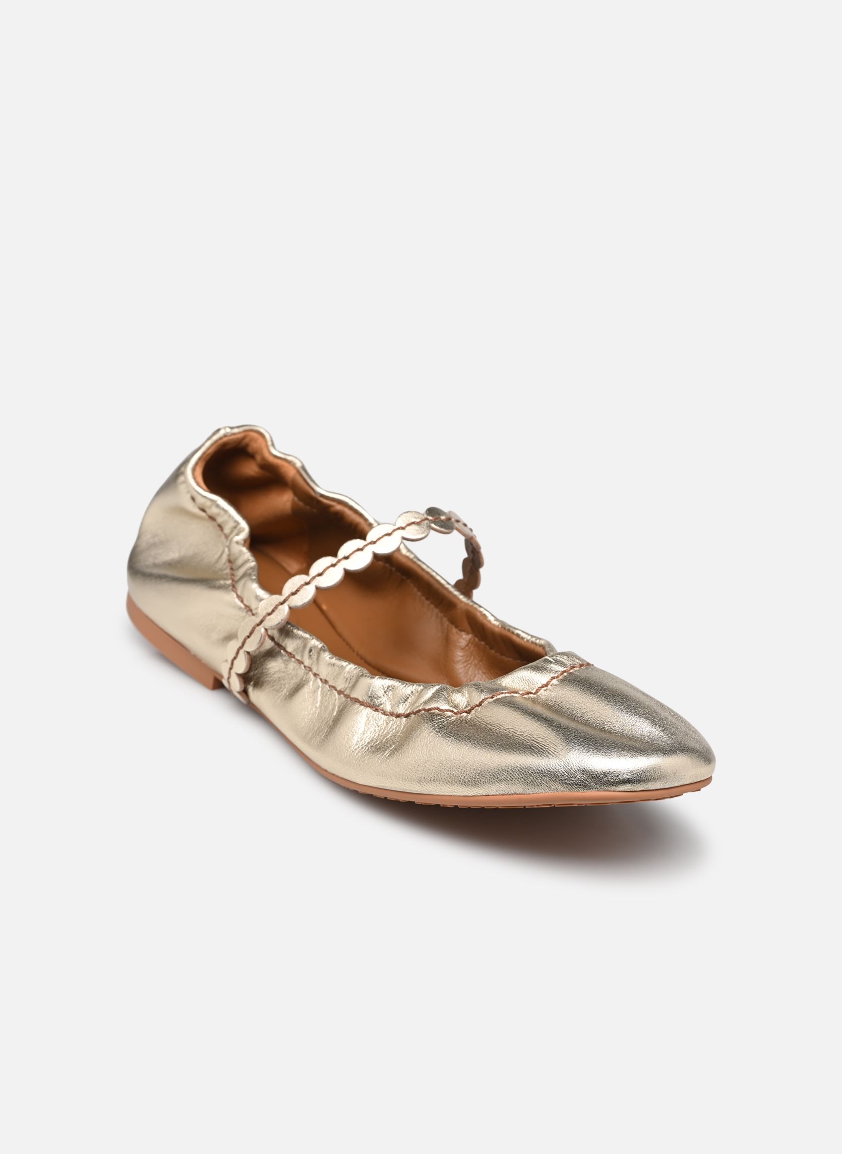Klassieke ballerina's Kaddy Ballet Flats dames goud en brons See by Chloé Klassieke ballerina's Kaddy Ballet Flats dames goud en brons LIGHT GOLD