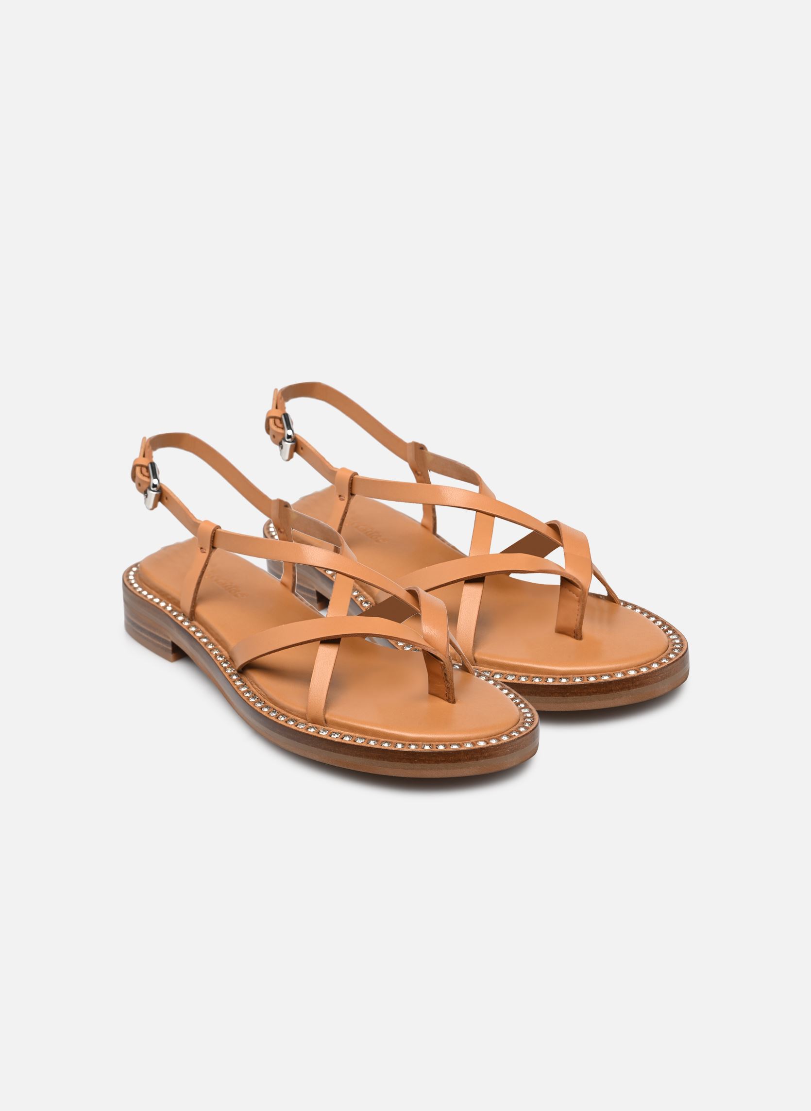 Platte sandalen Lynette Sandals Flat dames bruin See by Chloé Platte sandalen Lynette Sandals Flat dames bruin TAN
