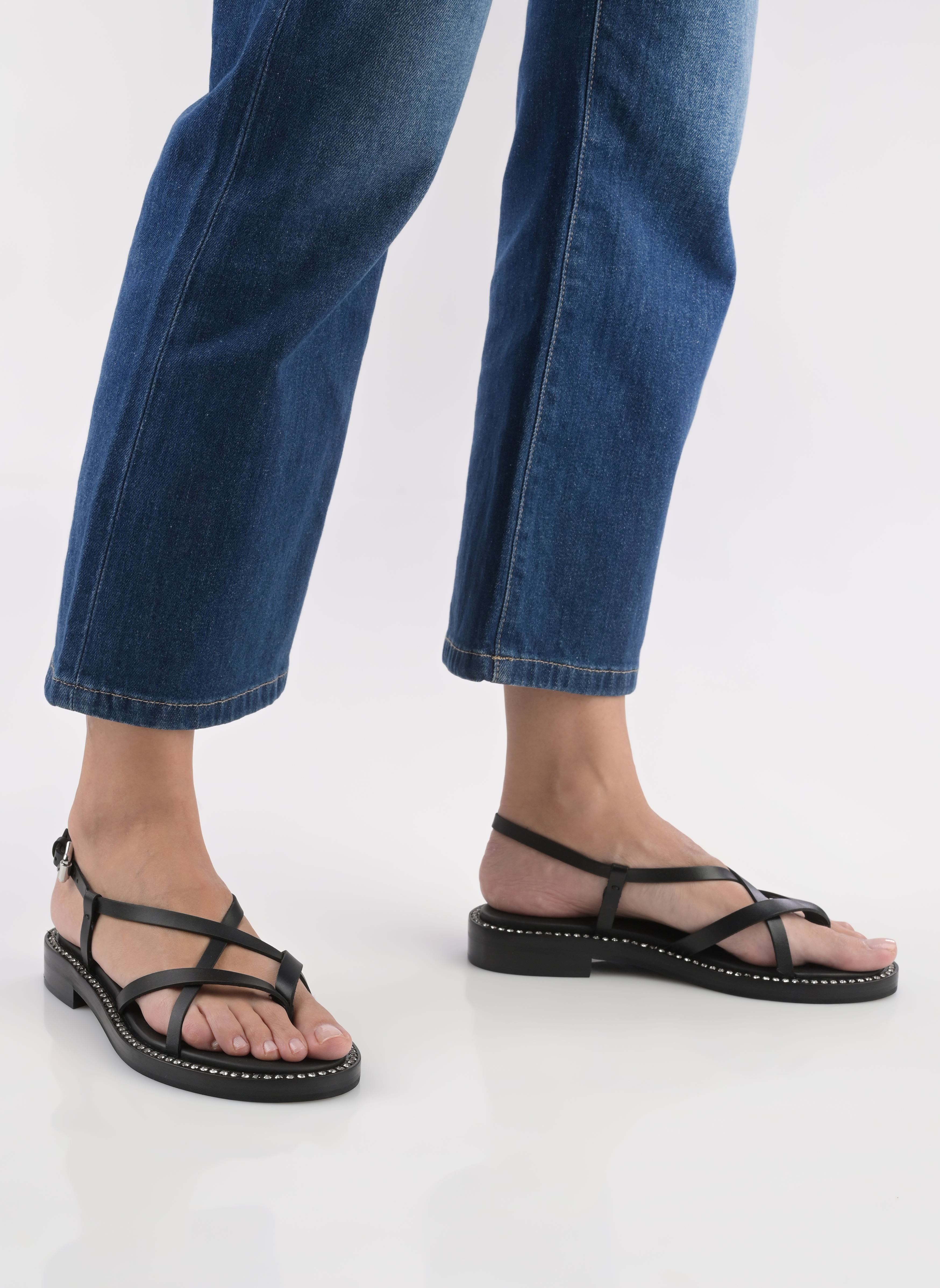 Sandales plates Lynette Sandals Flat femme noir See by Chloé Sandales plates Lynette Sandals Flat femme noir BLACK
