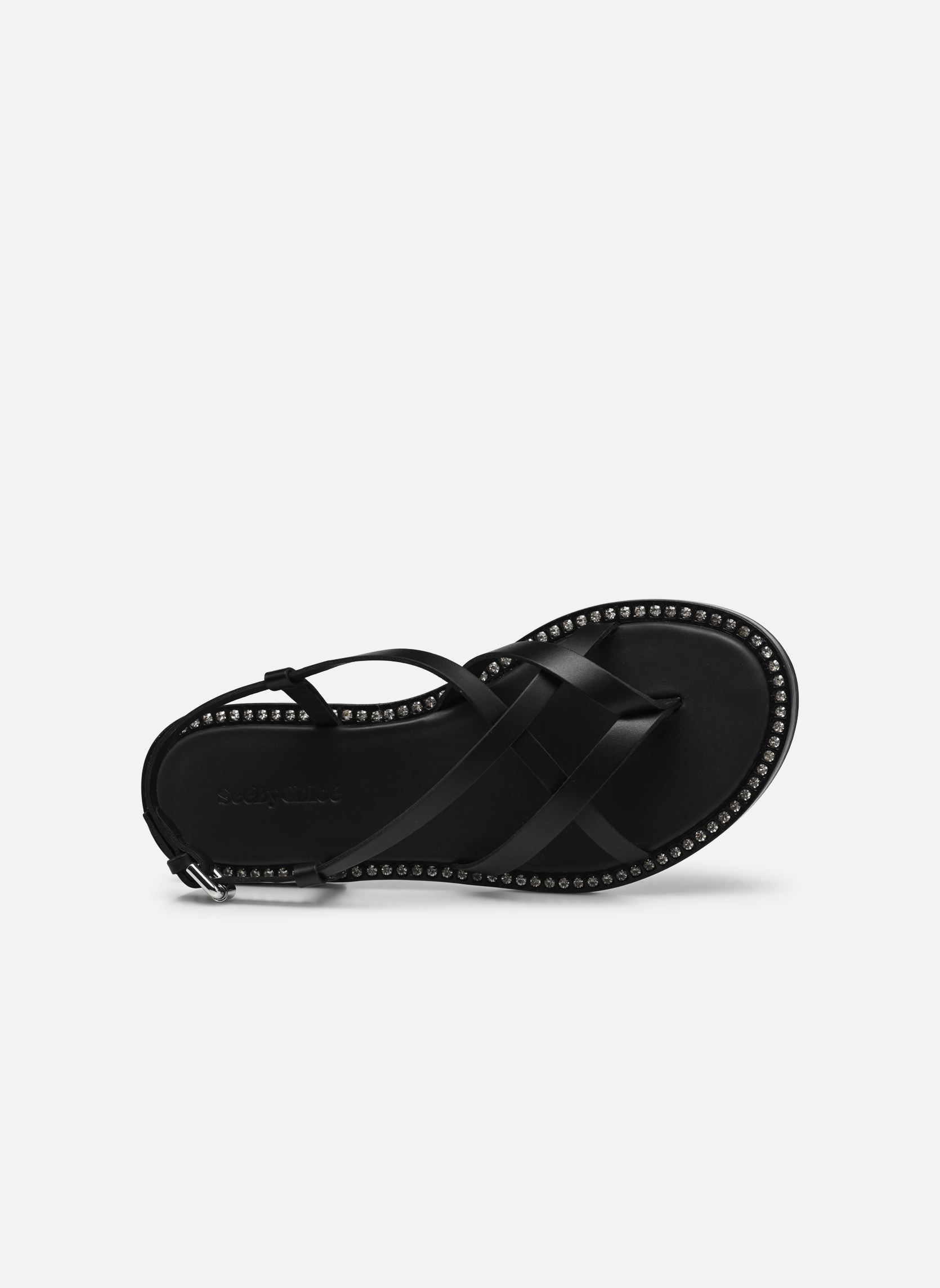 Sandales plates Lynette Sandals Flat femme noir See by Chloé Sandales plates Lynette Sandals Flat femme noir BLACK