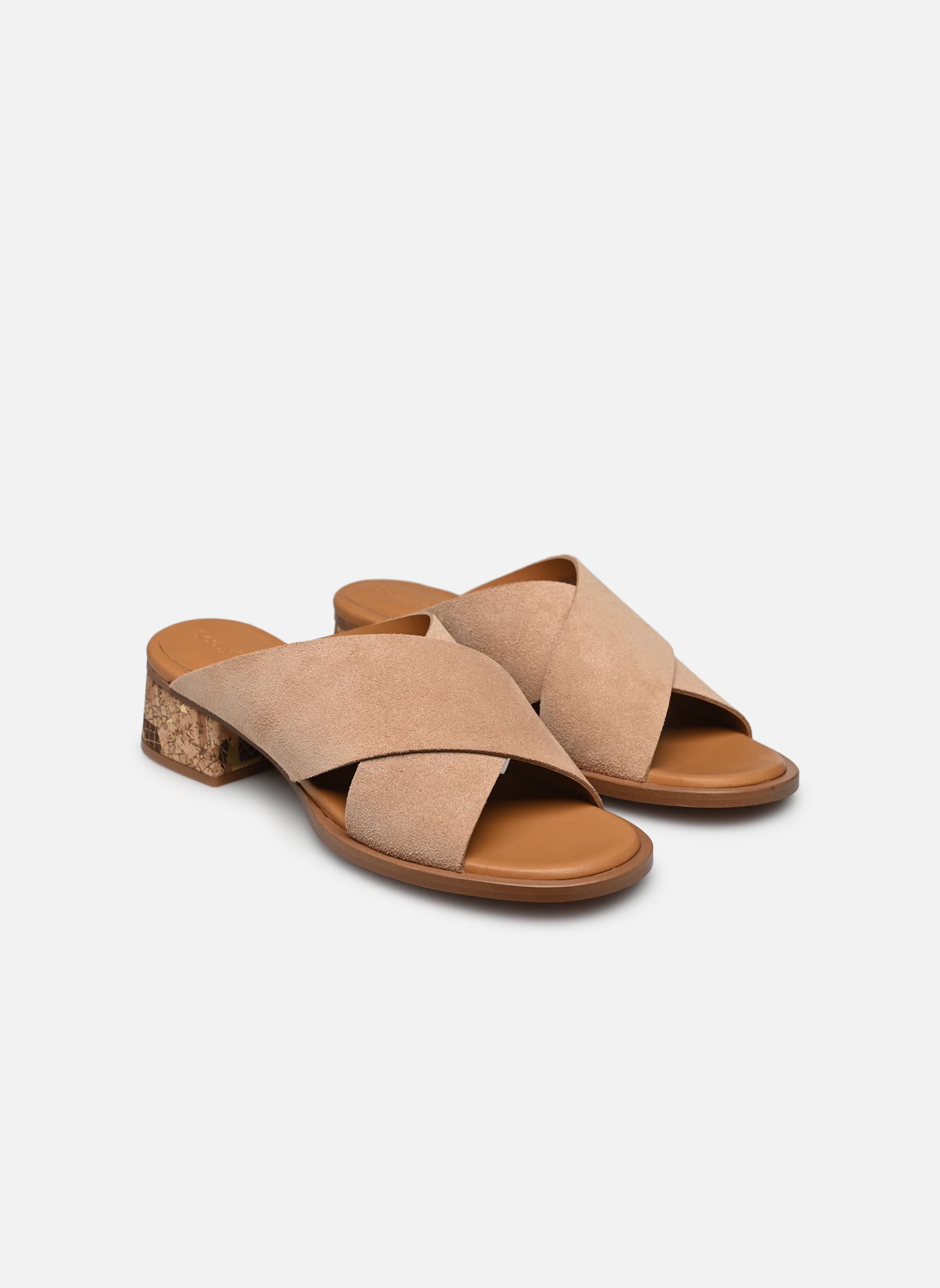 Sandalen Liana Mule Mid Heel dames beige See by Chloé Sandalen Liana Mule Mid Heel dames beige NUDE