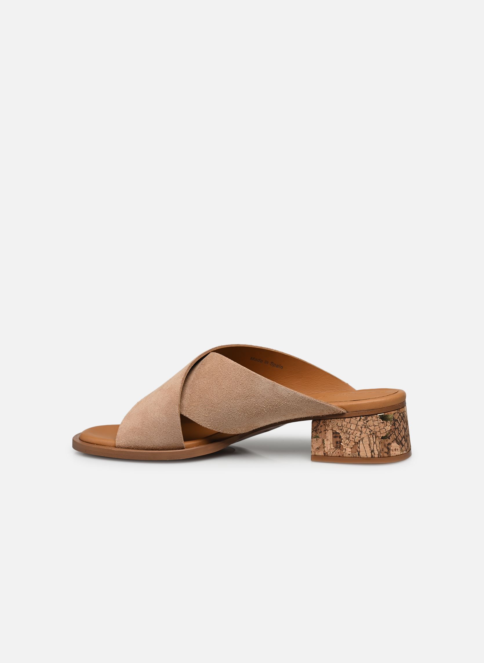 Sandalen Liana Mule Mid Heel dames beige See by Chloé Sandalen Liana Mule Mid Heel dames beige NUDE