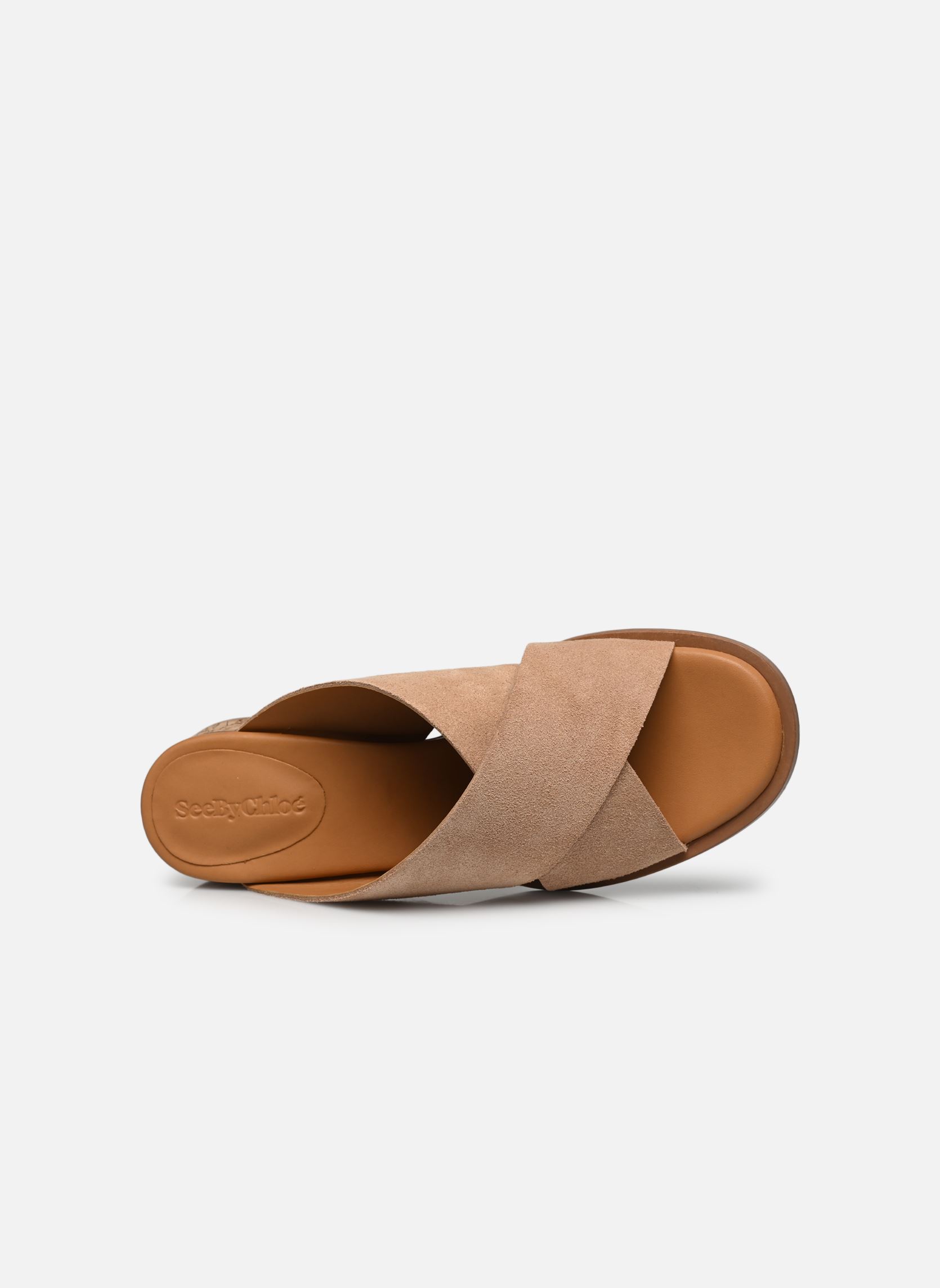 Sandalen Liana Mule Mid Heel dames beige See by Chloé Sandalen Liana Mule Mid Heel dames beige NUDE