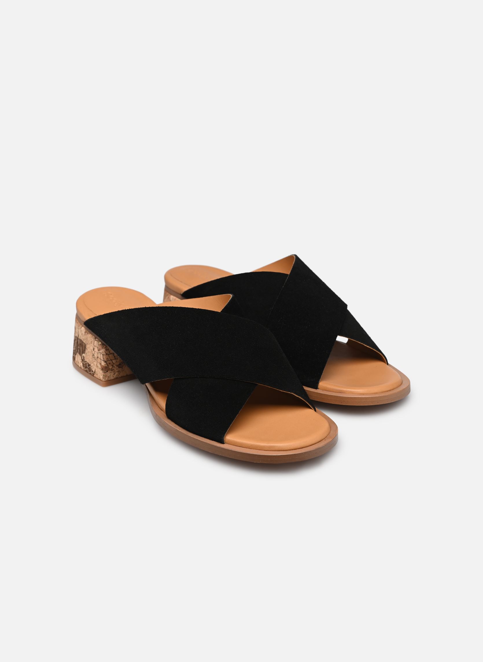 Sandalen Liana Mule Mid Heel dames zwart See by Chloé Sandalen Liana Mule Mid Heel dames zwart BLACK