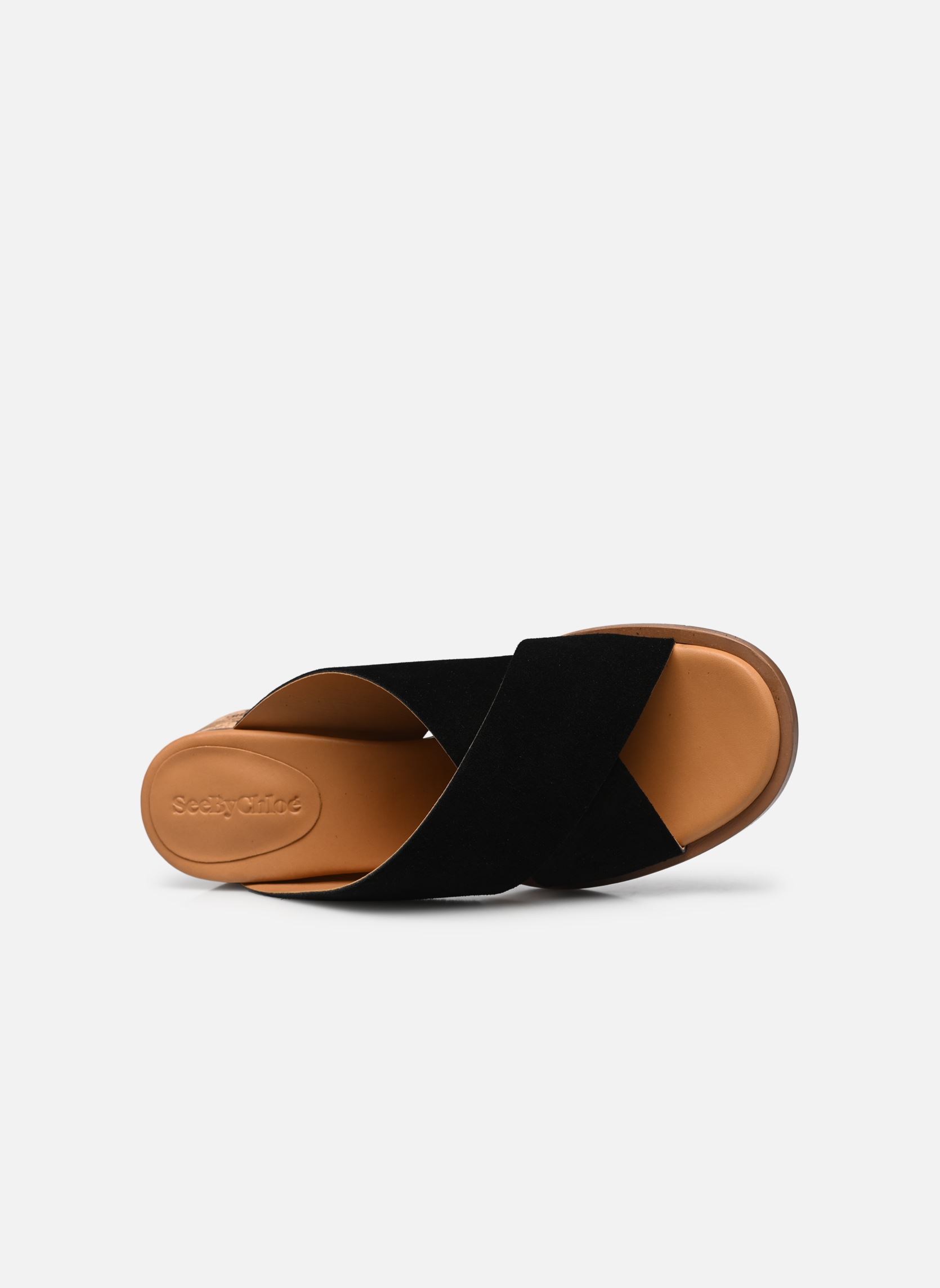 Sandalen Liana Mule Mid Heel dames zwart See by Chloé Sandalen Liana Mule Mid Heel dames zwart BLACK