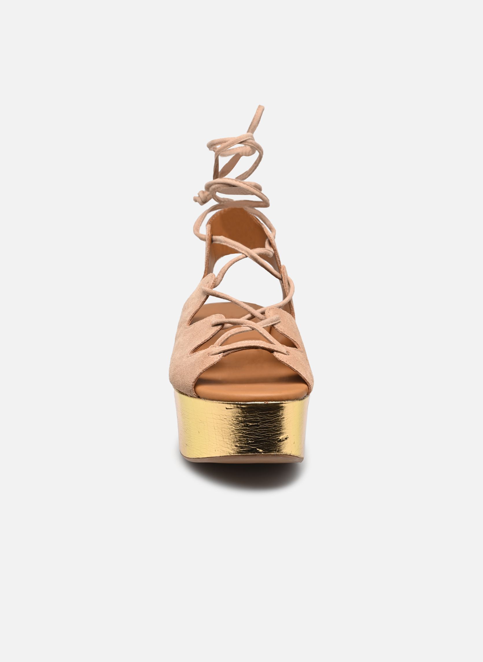 Sandalen met sleehak en plateau Liana Sandals Wedges dames beige See by Chloé Sandalen met sleehak en plateau Liana Sandals Wedges dames beige NUDE
