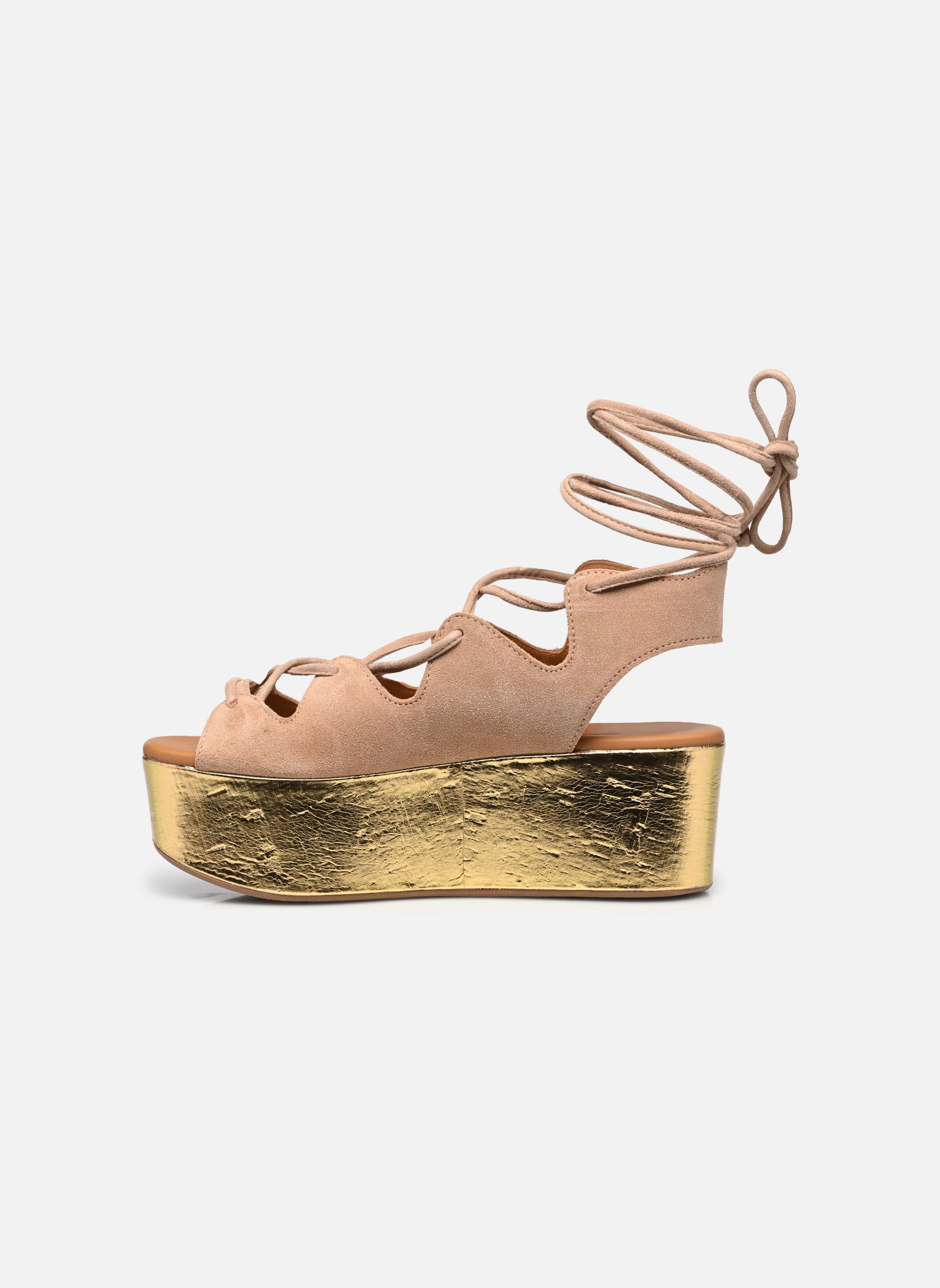 Sandalen met sleehak en plateau Liana Sandals Wedges dames beige See by Chloé Sandalen met sleehak en plateau Liana Sandals Wedges dames beige NUDE